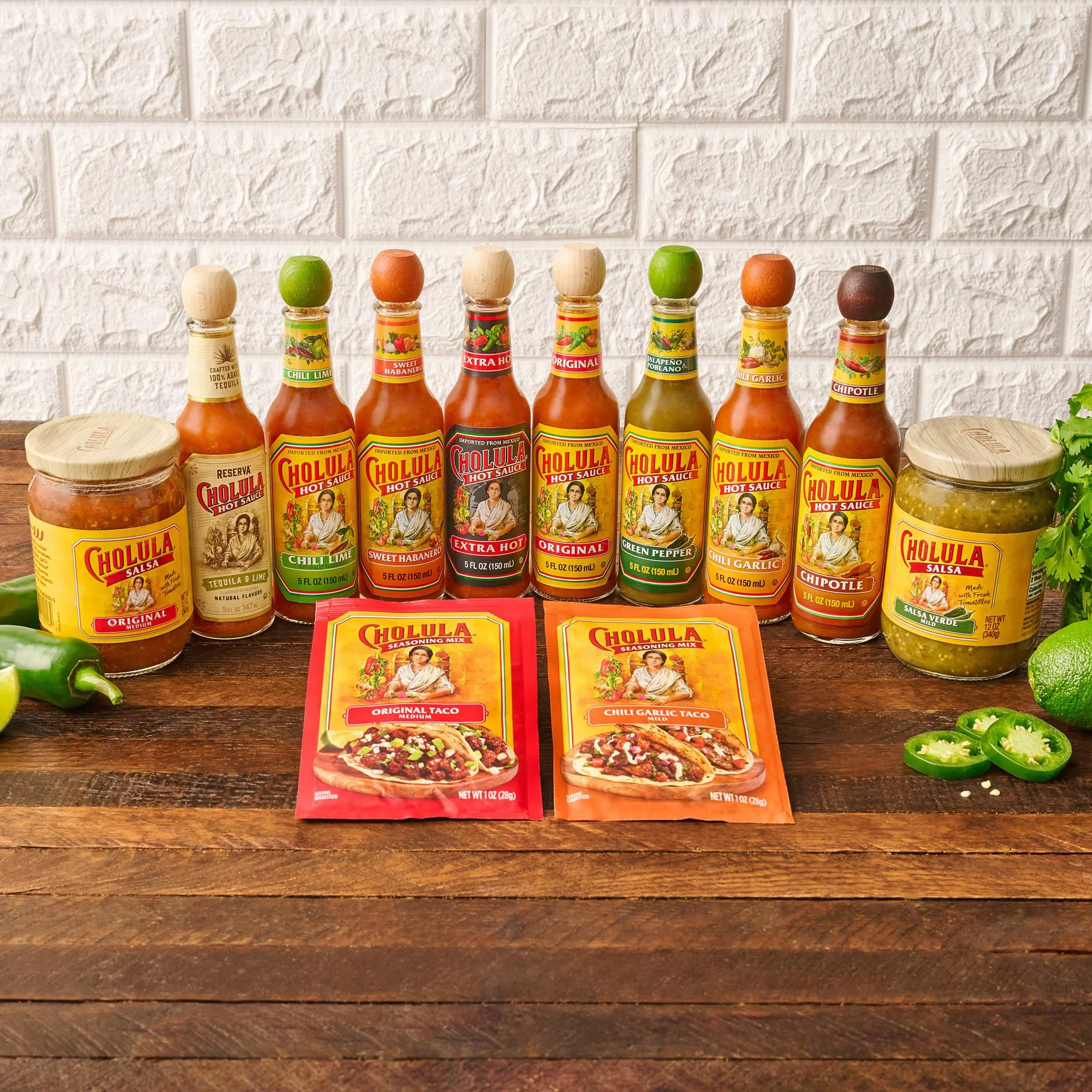 Cholula Oryginalny gorący sos z drewnianą nakładką, 5 oz