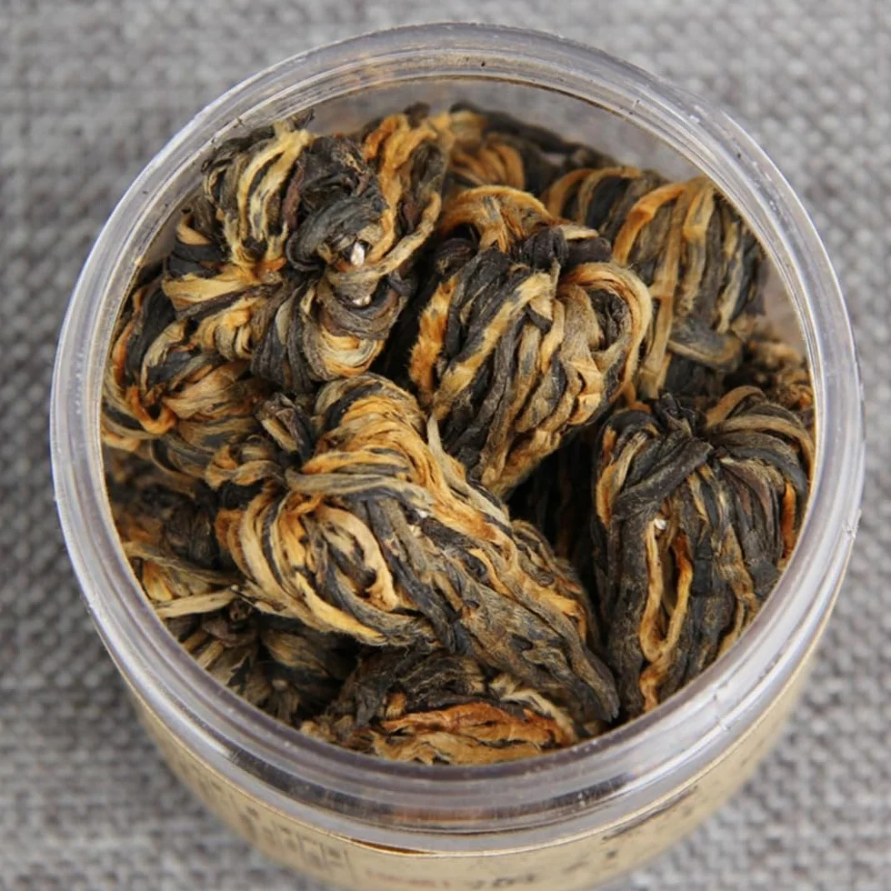 Klasyczna Herbata Yunnan Dian Hong Pagoda 60g - Czarna Herbata Kung Fu - Herbata Golden Bud Do Codziennego Napoju