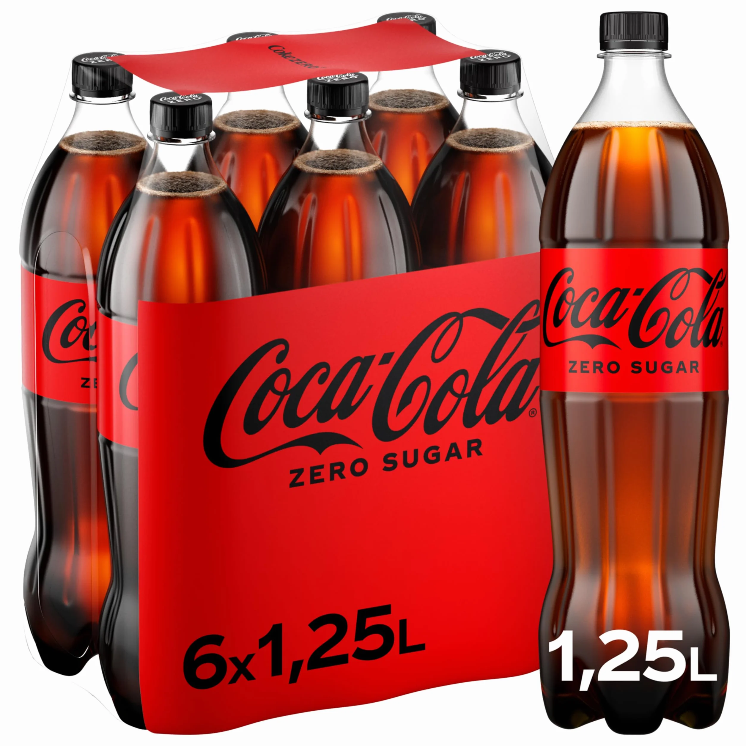 Coca-Cola Zero 1,25L (opakowanie 6 sztuk)