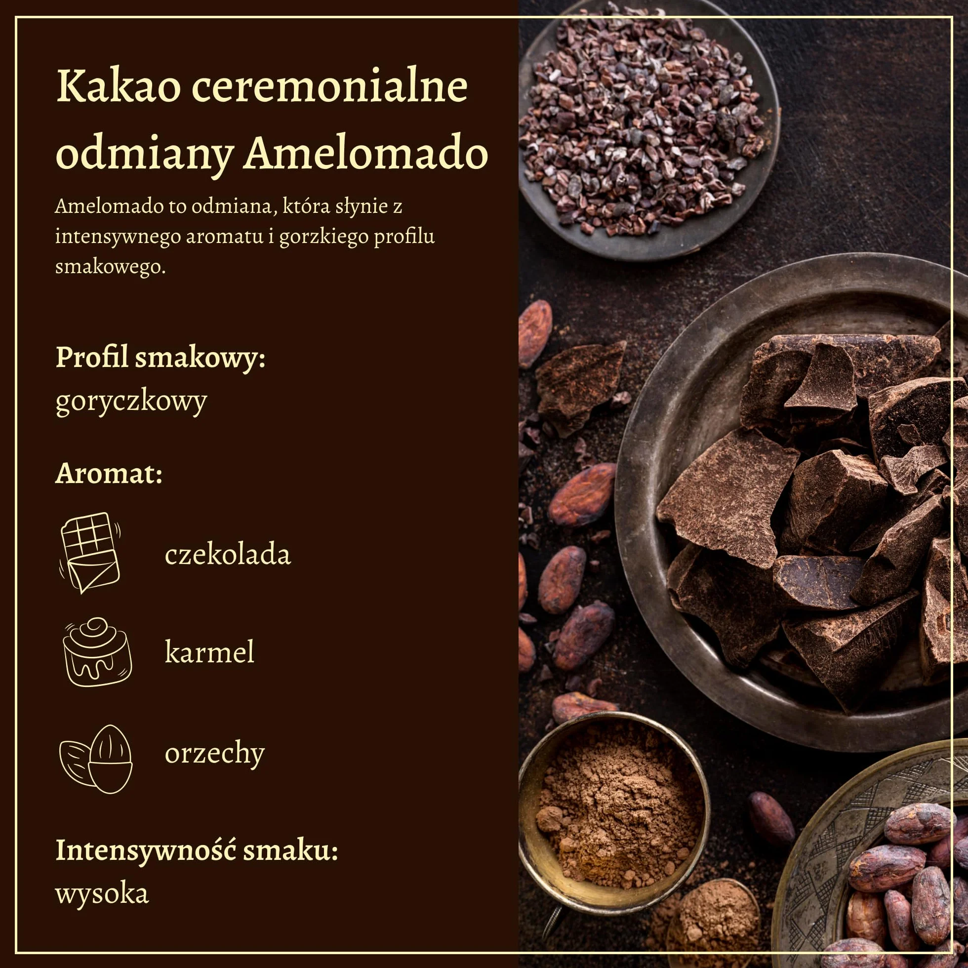 Ceremonialne Kakao 100% Single Origin 150g Keto Masa Kakaowa do Picia Bez Cukru Bez GMO Tradycyjne