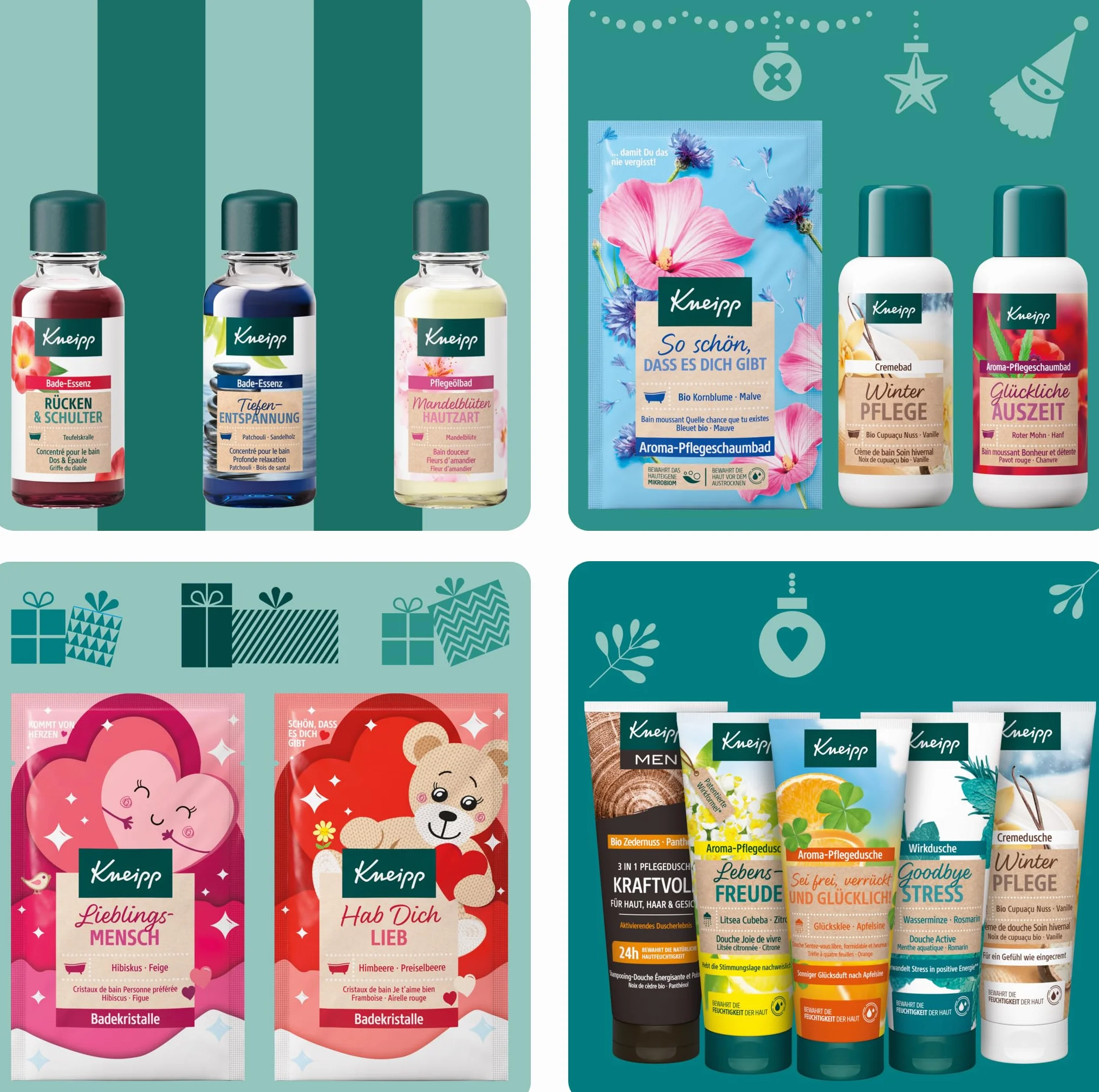 Kneipp Kalendarz adwentowy 2024 – wysokiej jakości kalendarz adwentowy z 24 niespodziankami na moment wellness – dla siebie lub na prezent