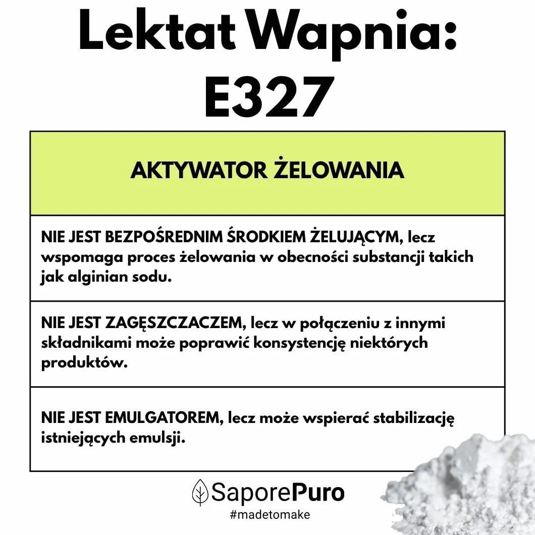 Saporepuro Mleczan wapnia w proszku 250 gr