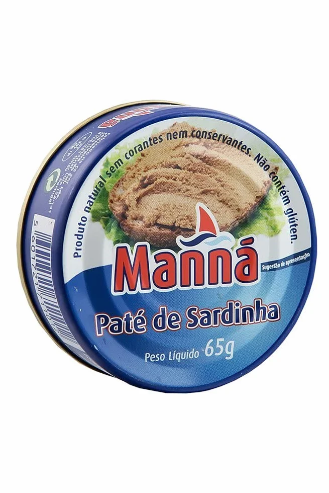 Manná Paté de Sardinha Pasta z Sardynek z Portugalii, 6-pak (6 x 65 g) Manná Paté de Sardinha Pasta z Sardynek z Portugalii, 6-pak (6 x 65 g)
