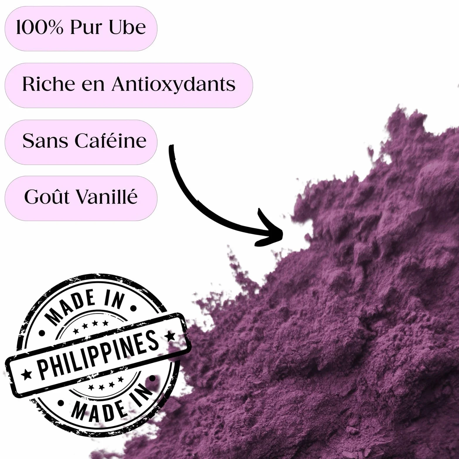 Proszek z Ube 100 g 100% czysty naturalny z Filipin Bez dodatków Wegański