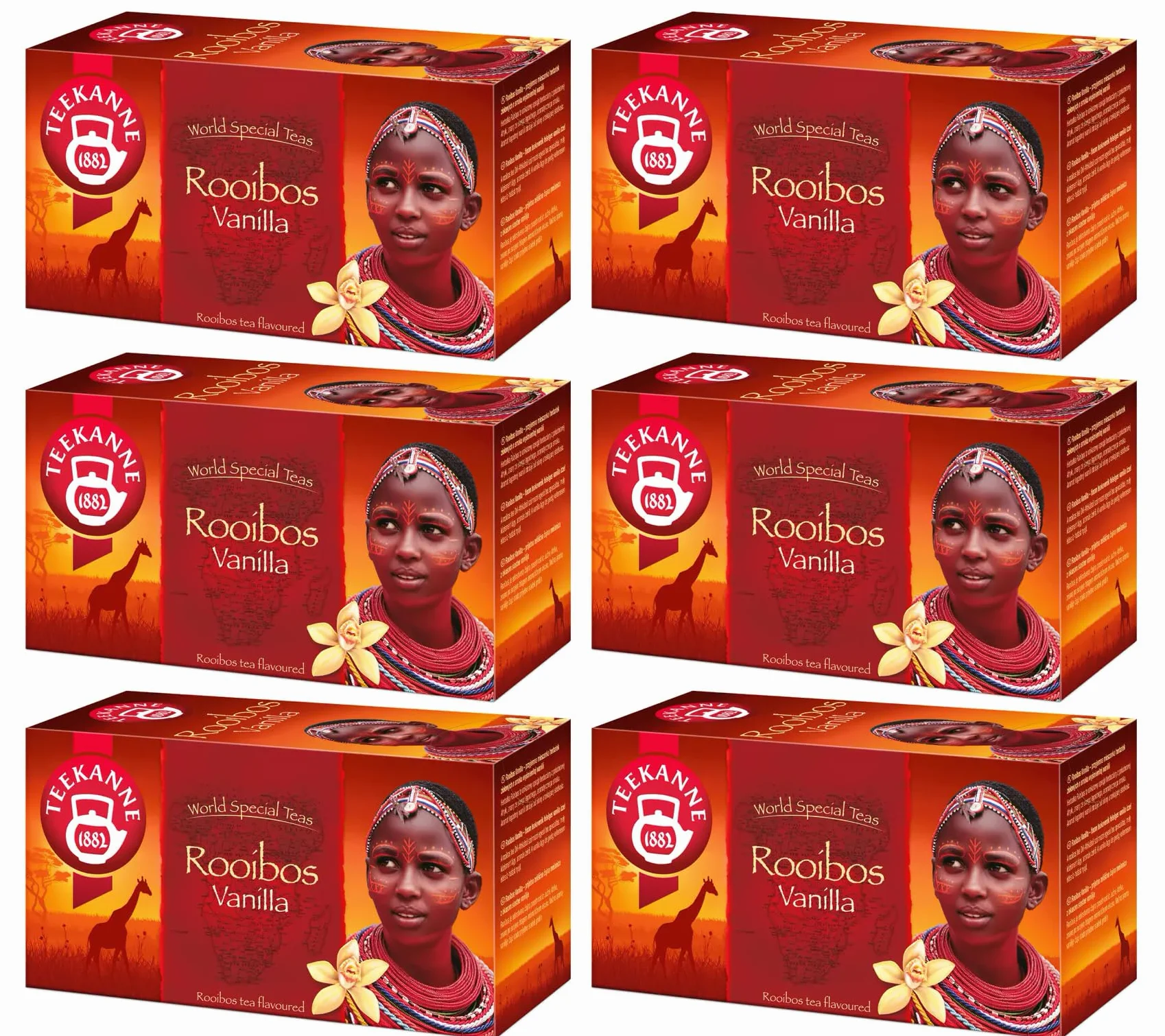Teekanne Rooibos Vanilla Tea – nowa edycja (6 x 35 g) + prezent Dekond