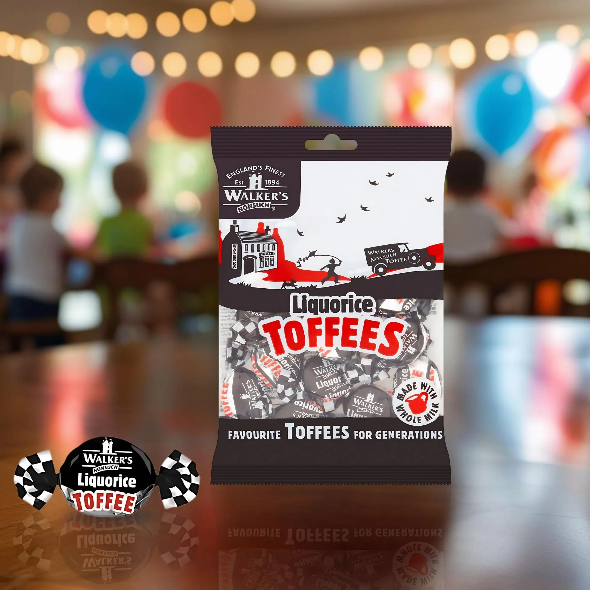 Walkers Nonsuch Liquorice Toffees 150 g