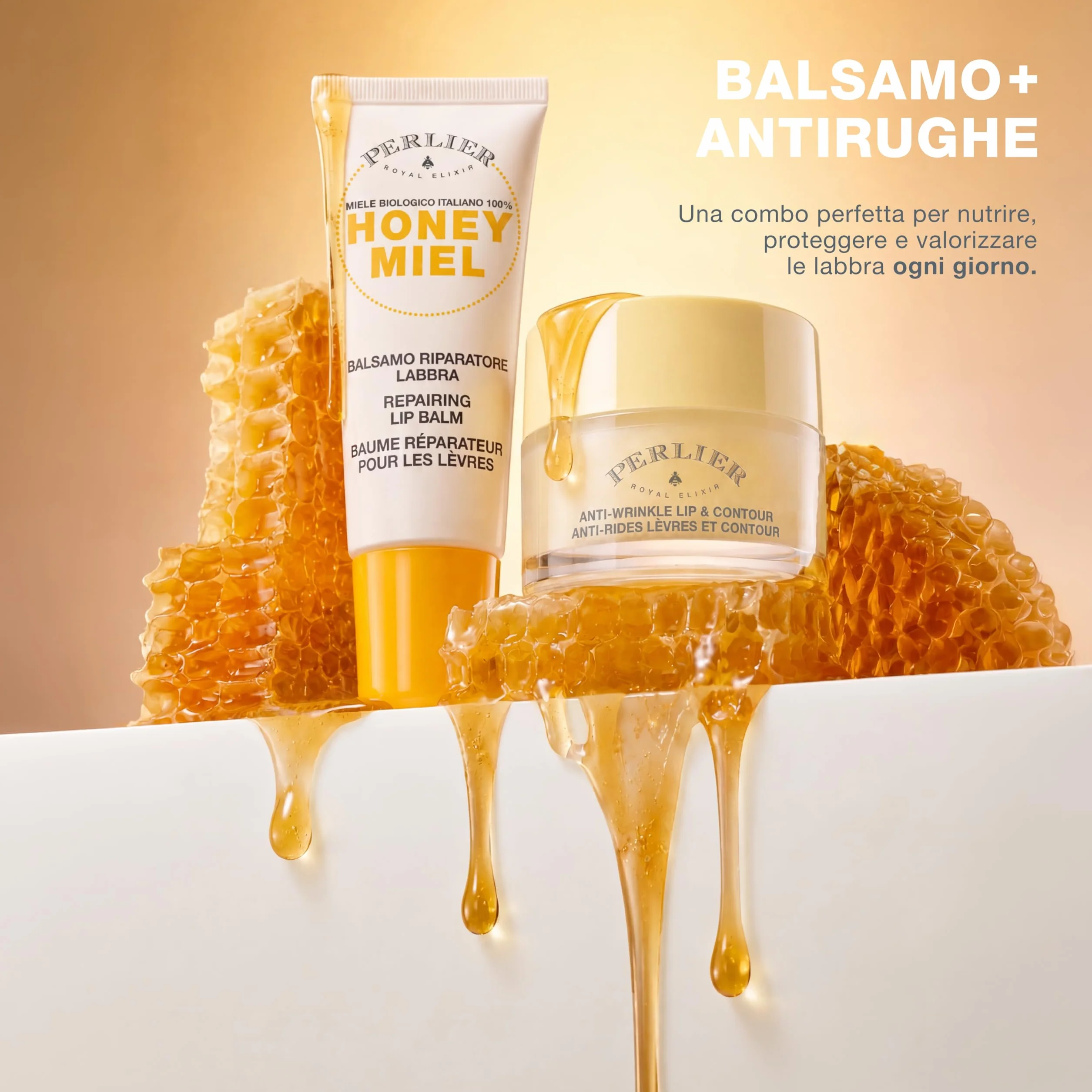 Perlier Honey Miód AntyRughe Labbra i kontur