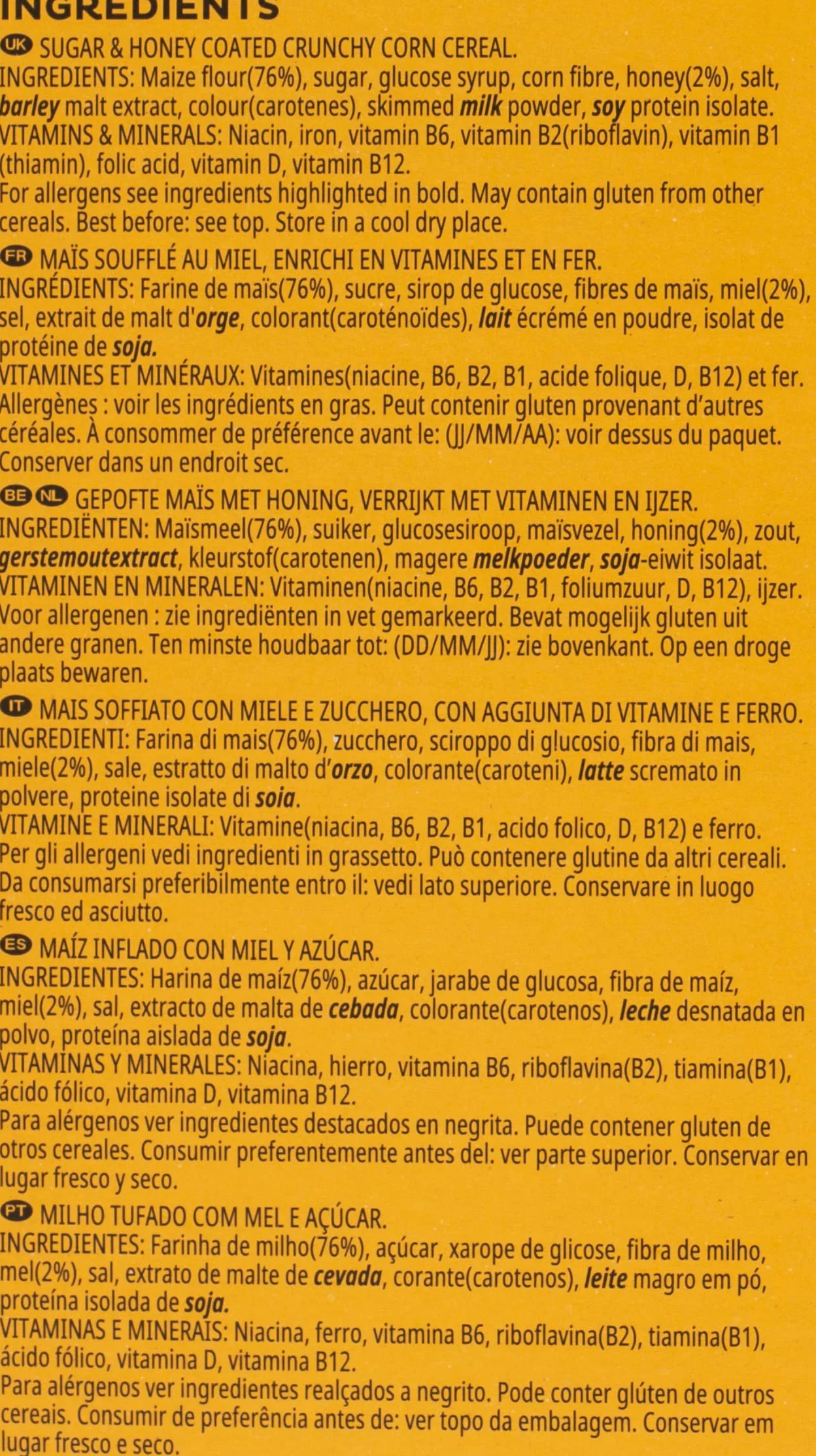 Kellogg's Honey Pops Loops oryginalne śniadaniowe Kelloggs 375 g
