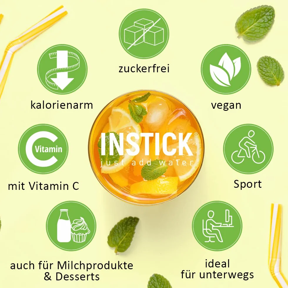 Instick Napój instant bez cukru Tropical proszek wegański witamina C niskokaloryczny