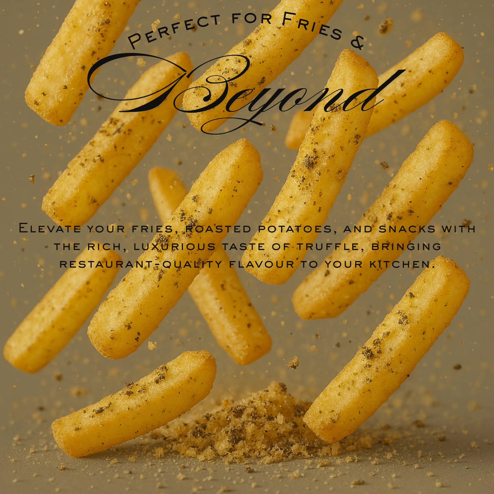 Truffle Fries Bliss – Premium przyprawa o smaku trufli – Stworzona do frytek gourmet i słonych potraw – Szklany słoik (60 g)