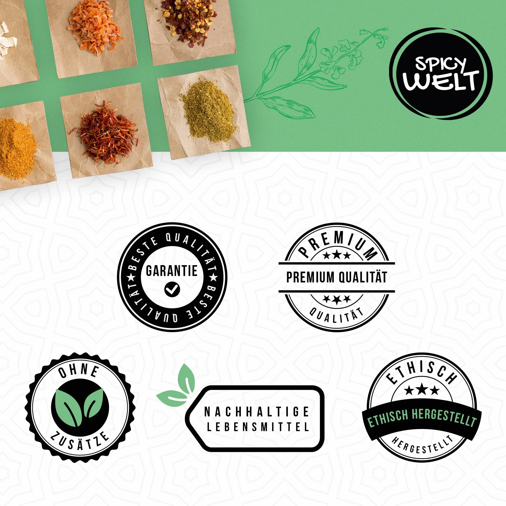 Spicy Welt Kardamon Cały (250g) – Zielony Kardamon w Ziarnach do Kawy, Herbaty, Ciast Drożdżowych, Owsianki i Deserów | Egzotyczny Cytrusowy Aromat | 100% Naturalny, Bez Dodatków