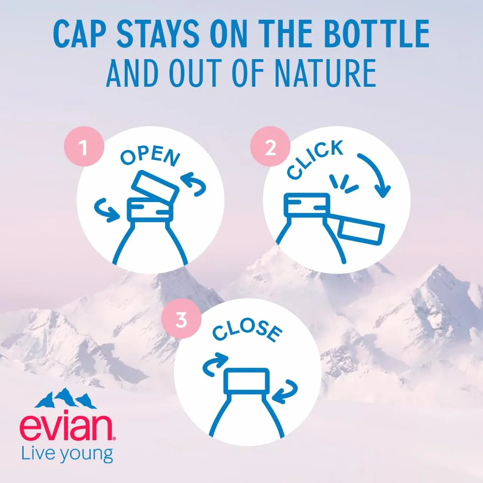 Evian Naturalna woda mineralna, 1,5 l (6 sztuk)