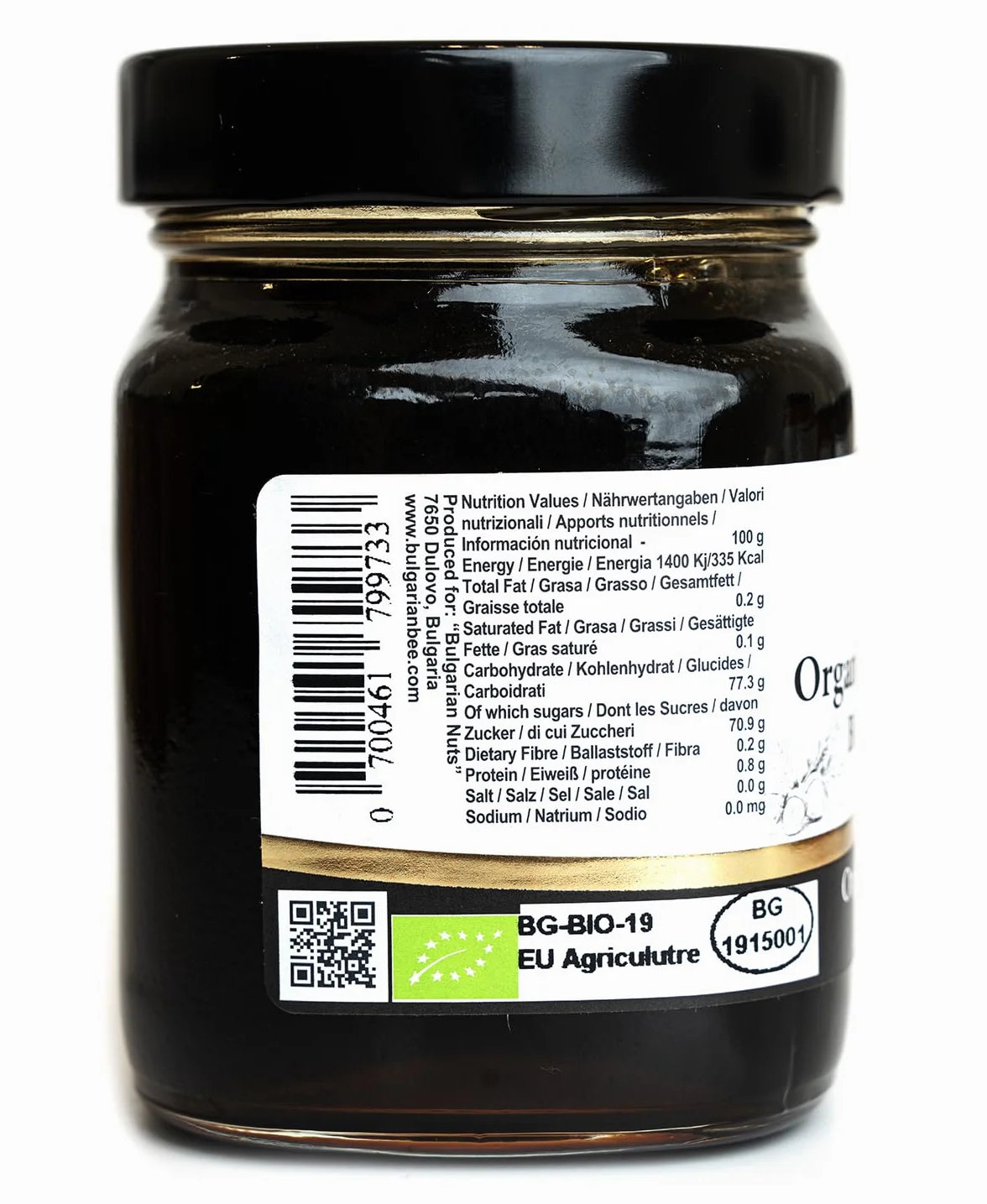 450 g bio czarna spadziowa miód z liści dębu