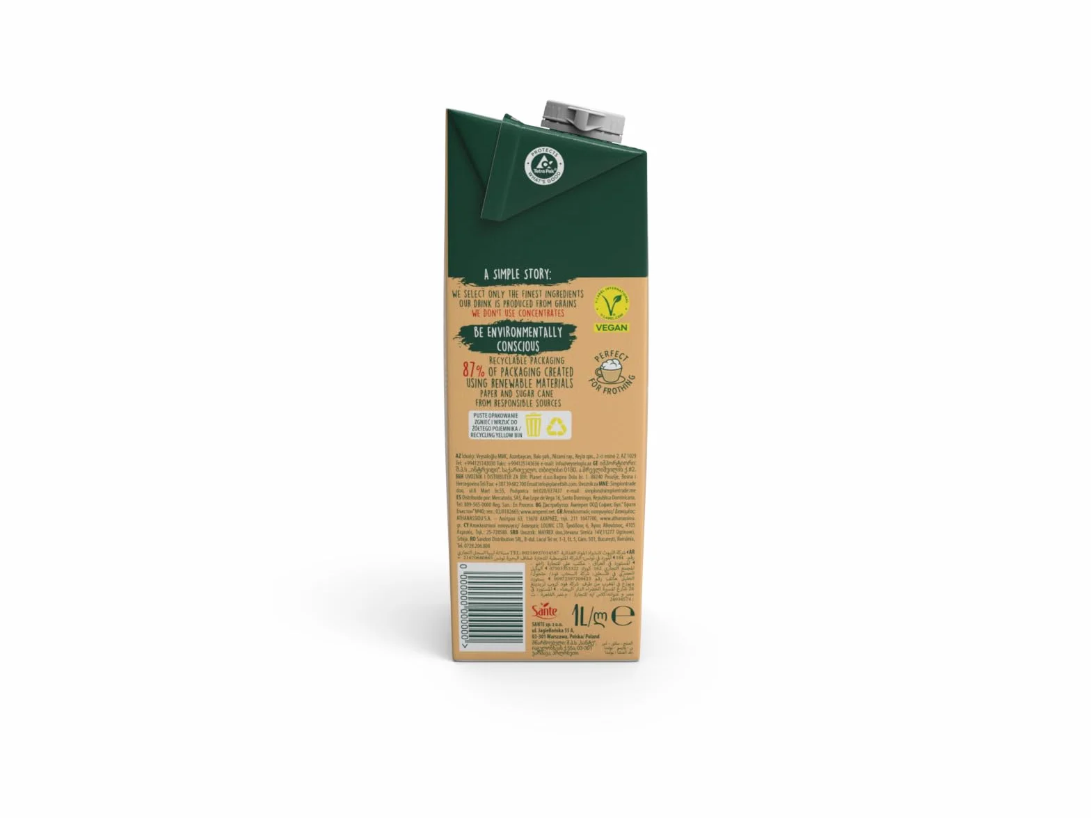 Lovege Napój Roślinny Dla Baristów Słony Karmel 8 x 1 l