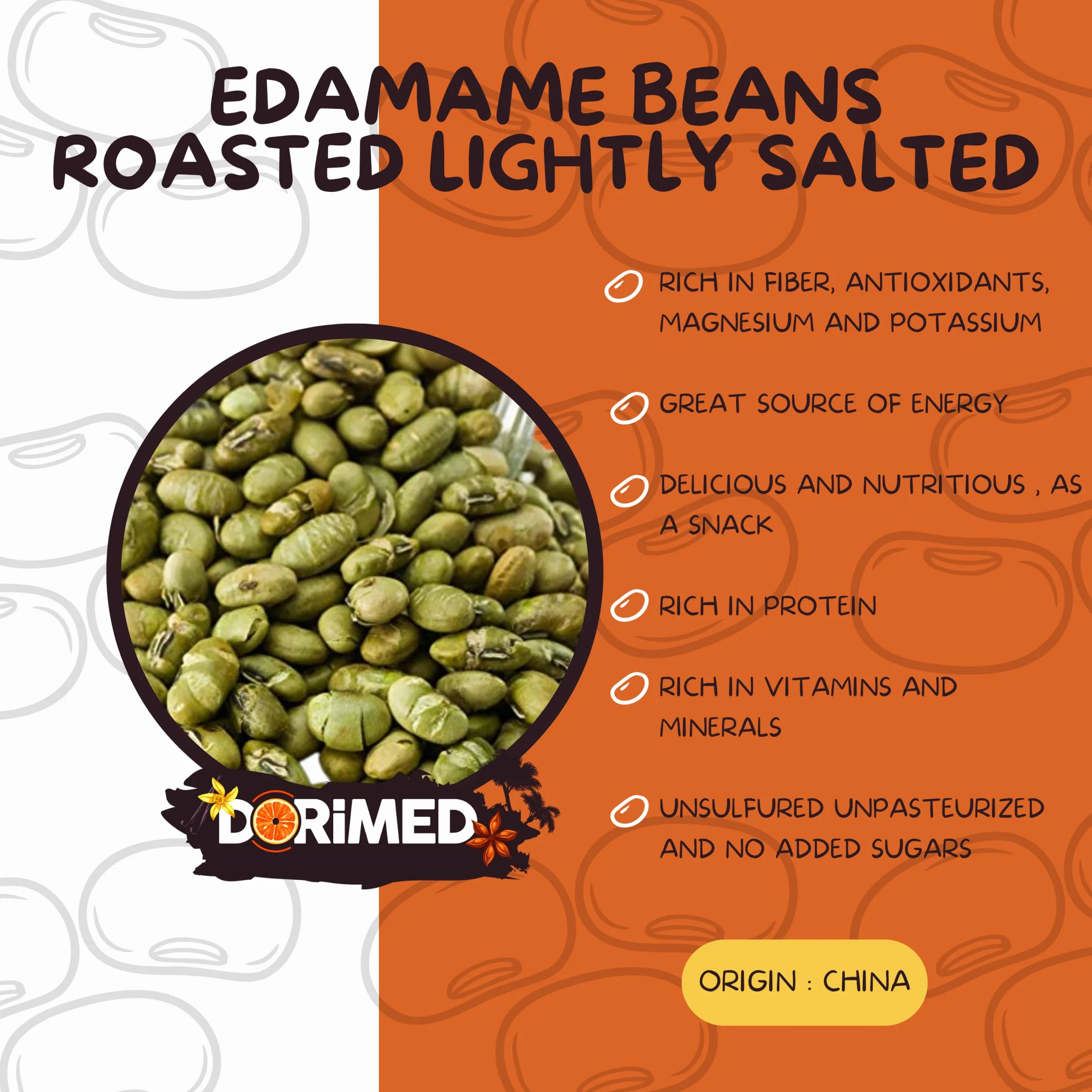 Fasola Edamame 1 kg mieszanka 3 lekko solonych prażonych ziaren soi bezglutenowe suszona fasola Wysoka zawartość białka wegańska przekąska