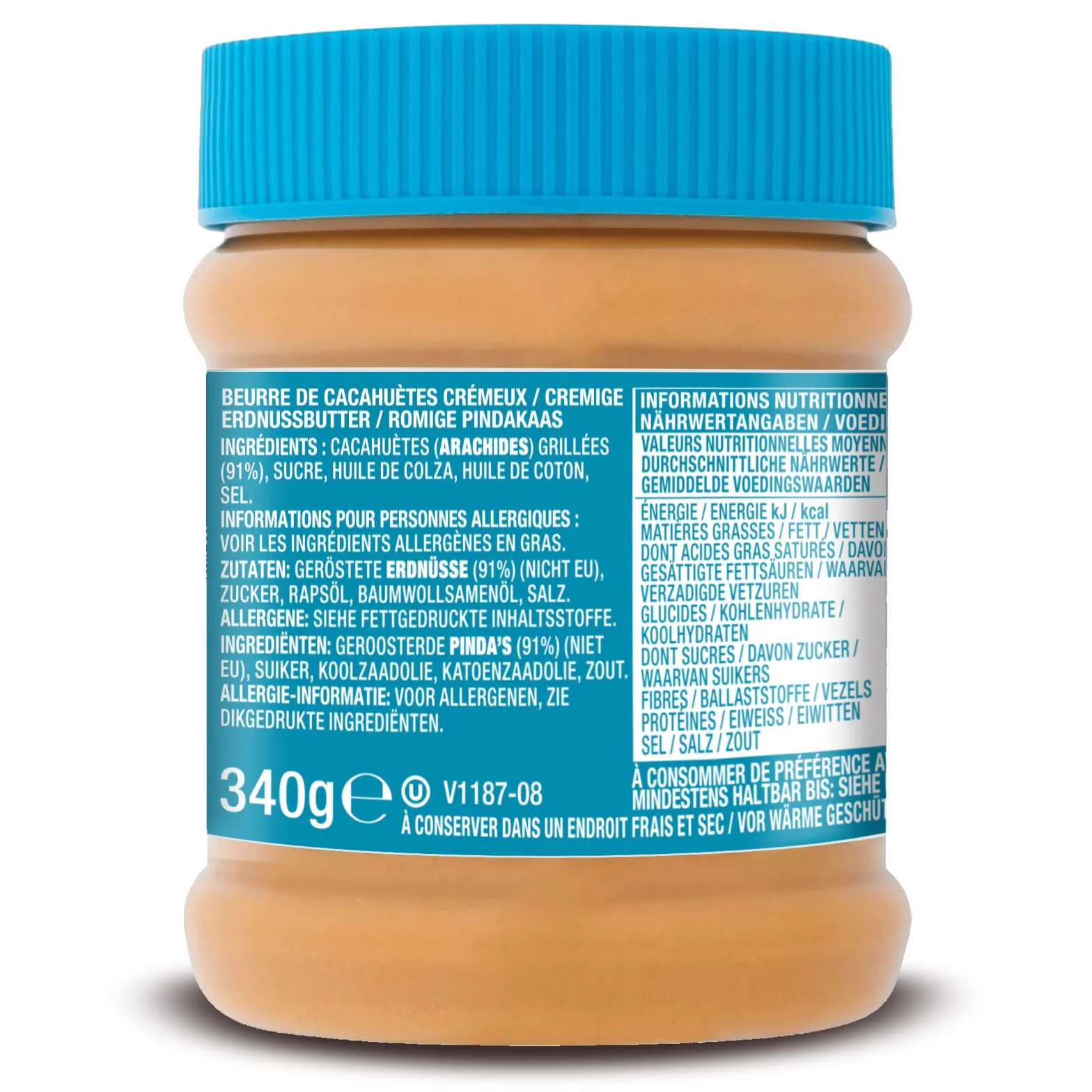 Skippy Gładkie masło orzechowe 340 g opakowanie 2 szt.