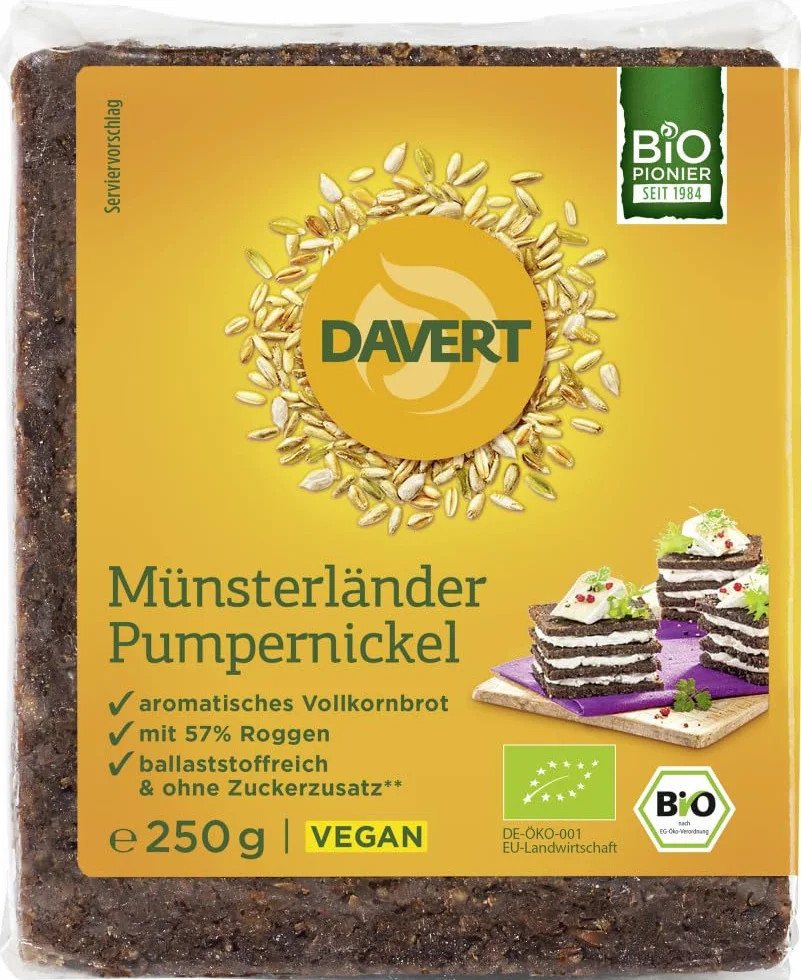 Davert Pumpernikiel Bio 6 x 250 g