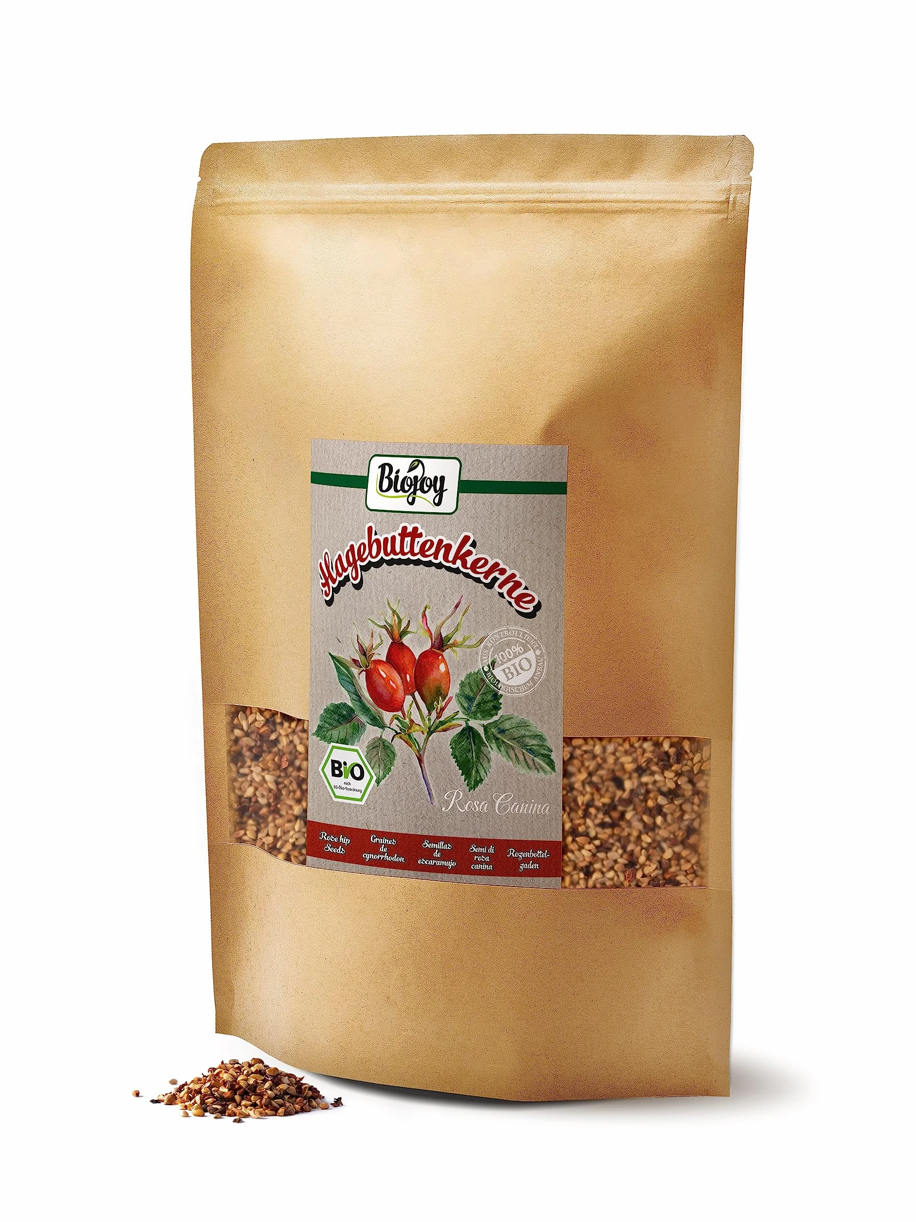 Biojoy Organiczne pestki dzikiej róży (2 kg)