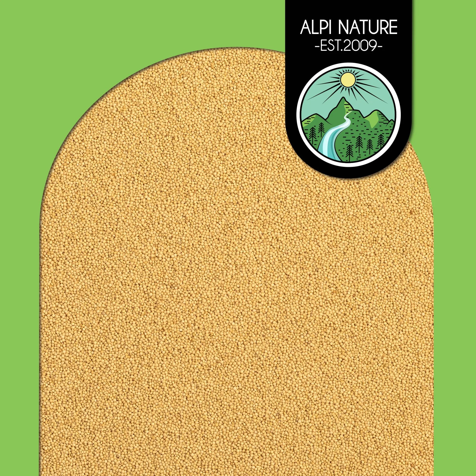 Alpi Nature Ziarno Amarantusa 1kg, Całe Surowe Nasiona Amarantusa, Niesłodzone, Bezglutenowe
