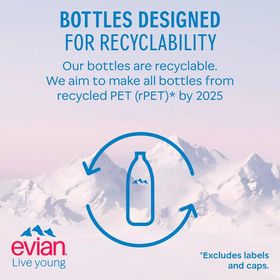 Evian Naturalna woda mineralna, 1,5 l (6 sztuk)