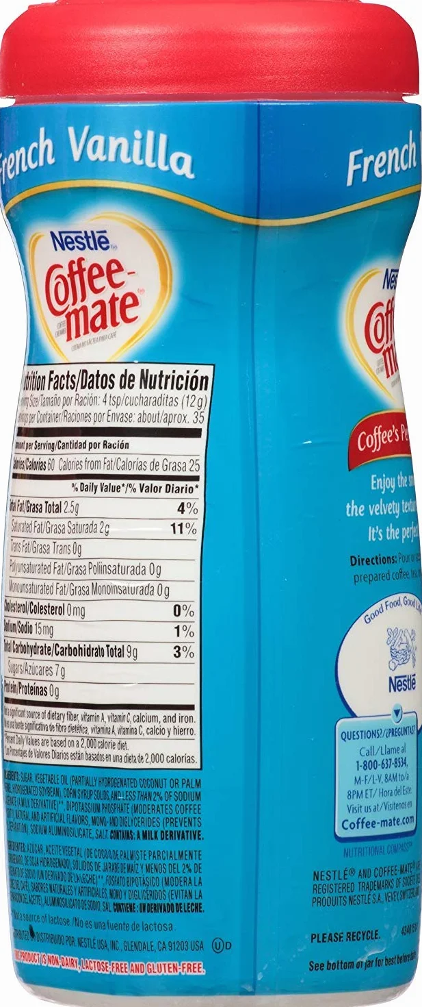 Nestle Coffee-Mate Francuska Wanilia 425 g Opakowanie 2 Szt