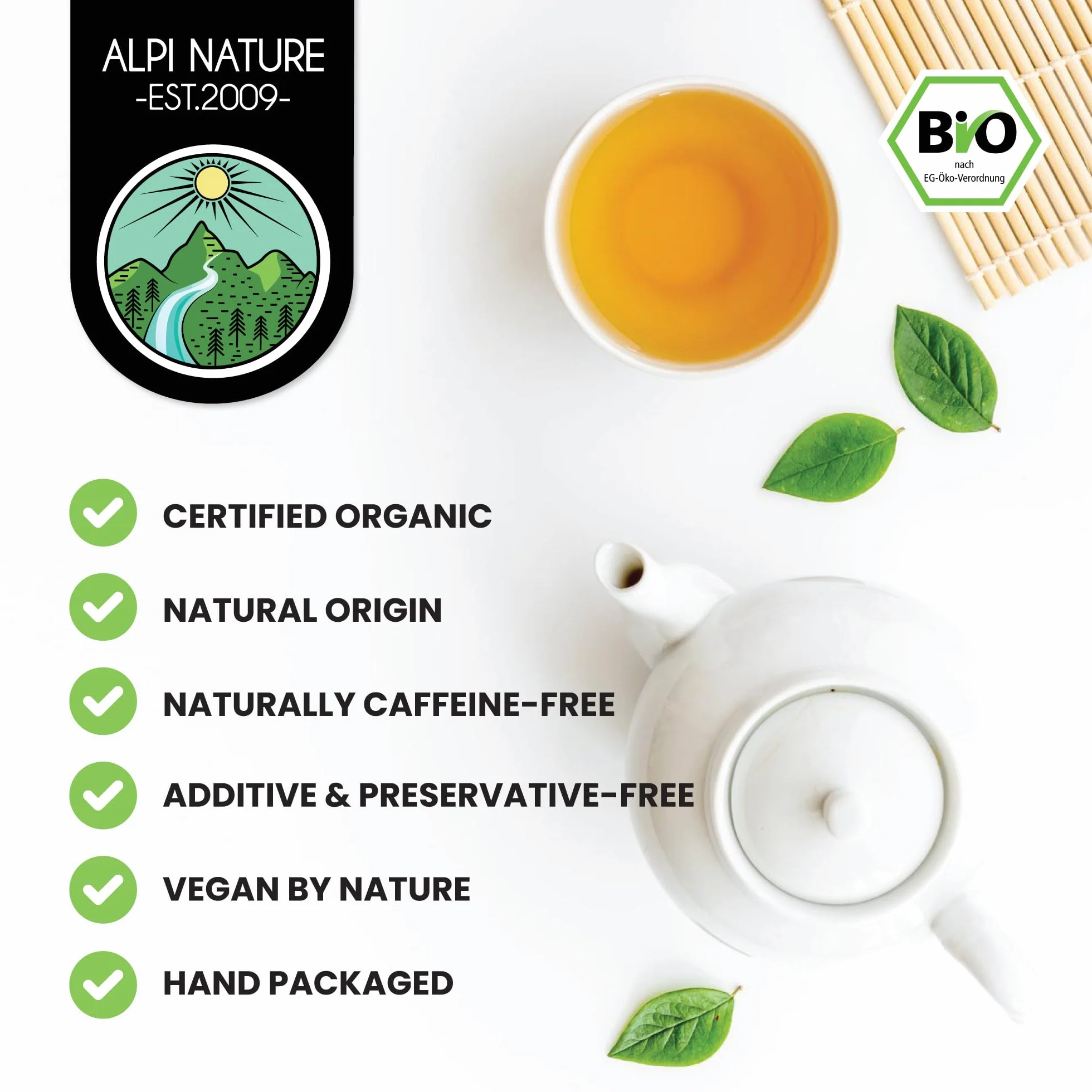 Alpi Nature Ekologiczna Herbata z Bylicy Pospolitej 250g, Suszone i Cięte Ziele Bylicy Pospolitej