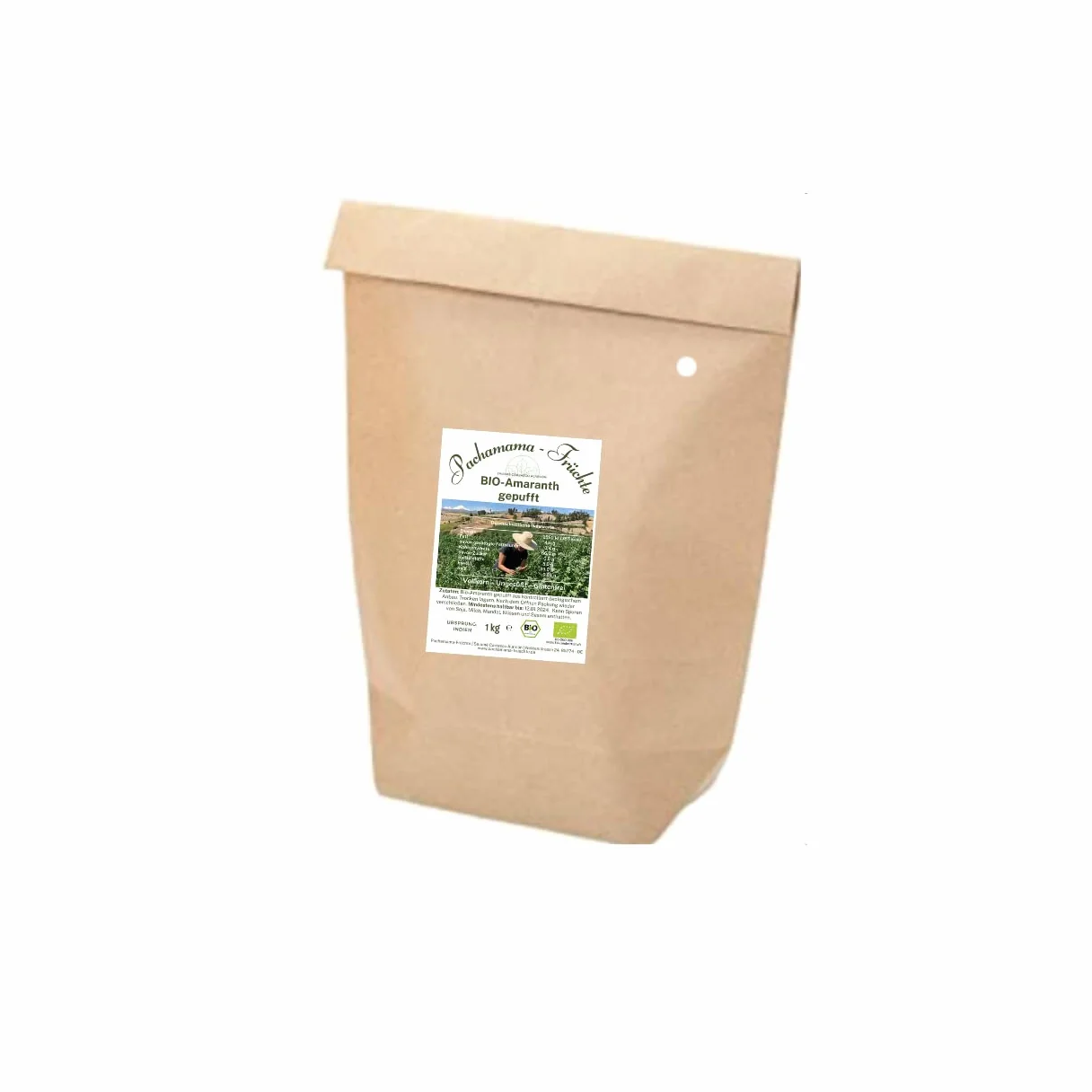 Bio buforowany amarantus 1 kg bezglutenowy wegański pełnoziarnisty