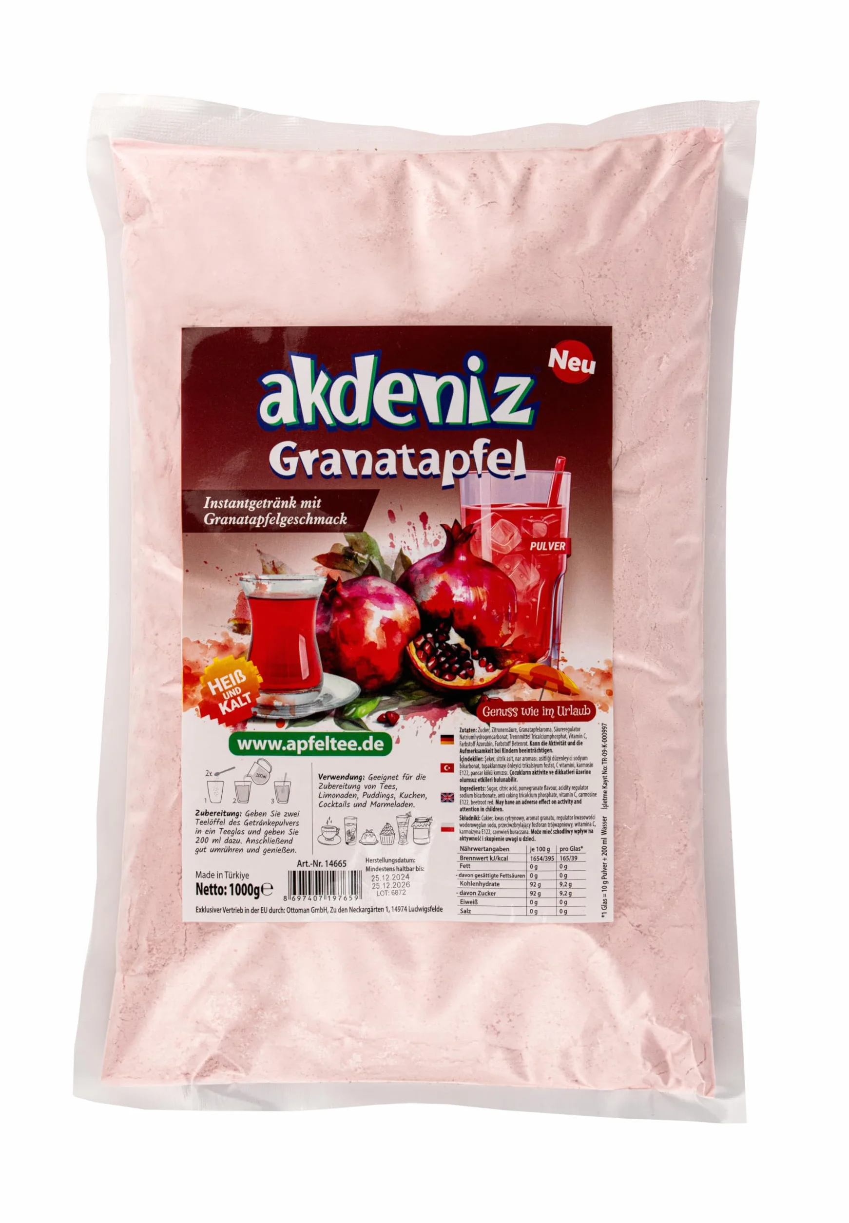 Akdeniz turecki napój instant o smaku granatu 1 kg