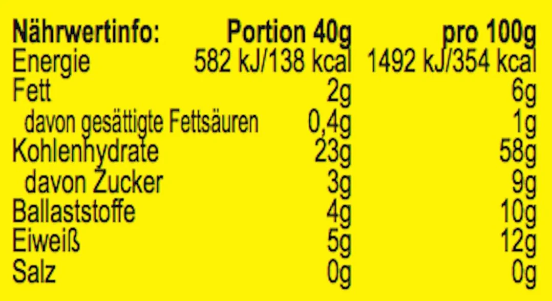 Seitenbacher Sonnen Müsli I 5 pełnoziarnistych zbóż I bez dodatku cukru I bez dodatku tłuszczu I (3 x 750 g)