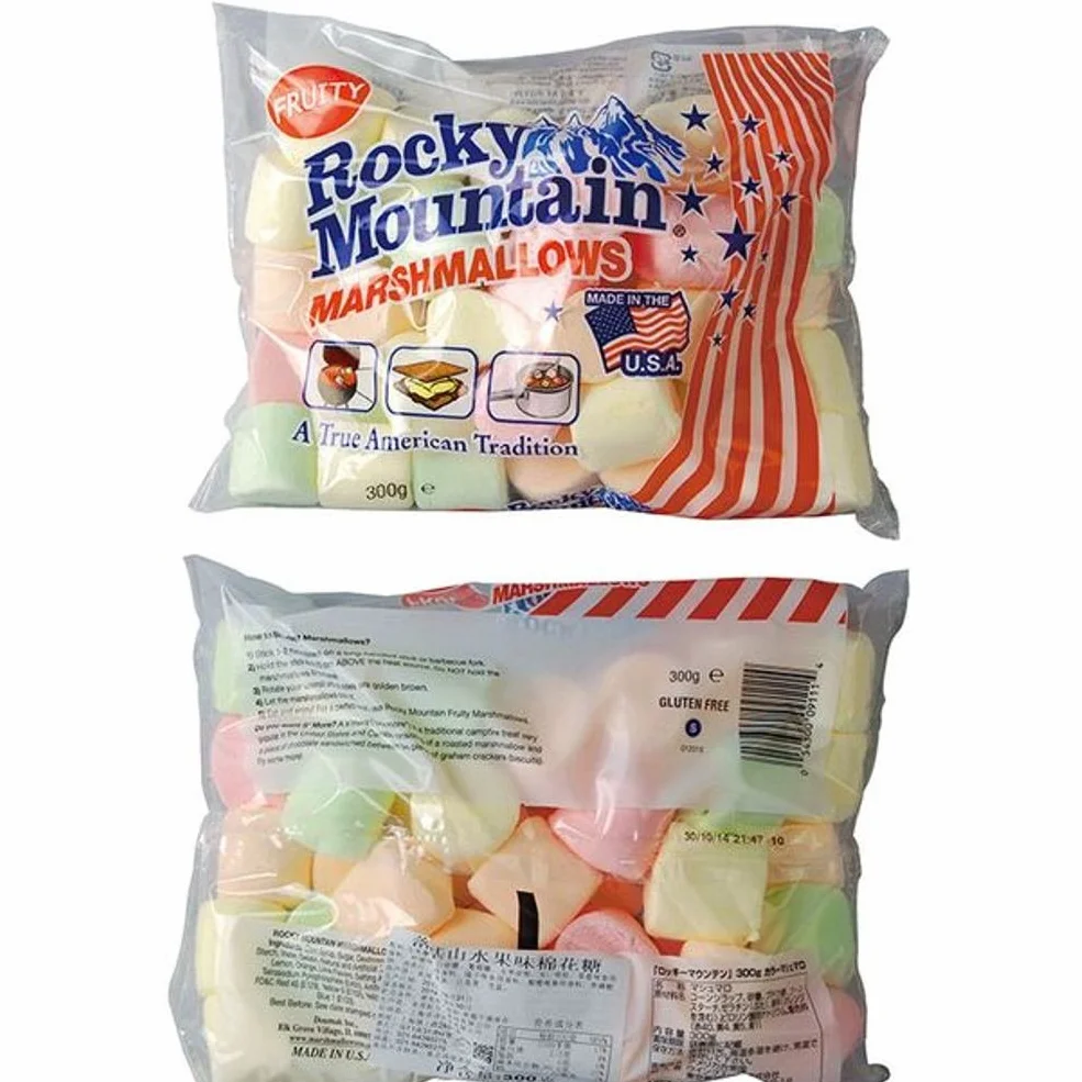 Rocky Mountain Marshmallows Fruity słodycze do palenia przy ognisku 300 g