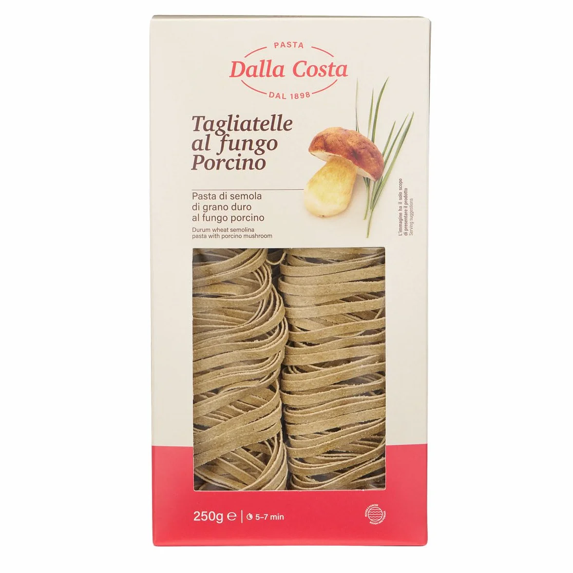 Dalla Costa Tagliatelle z Borowikami, Opakowanie Ekonomiczne 10x250 g