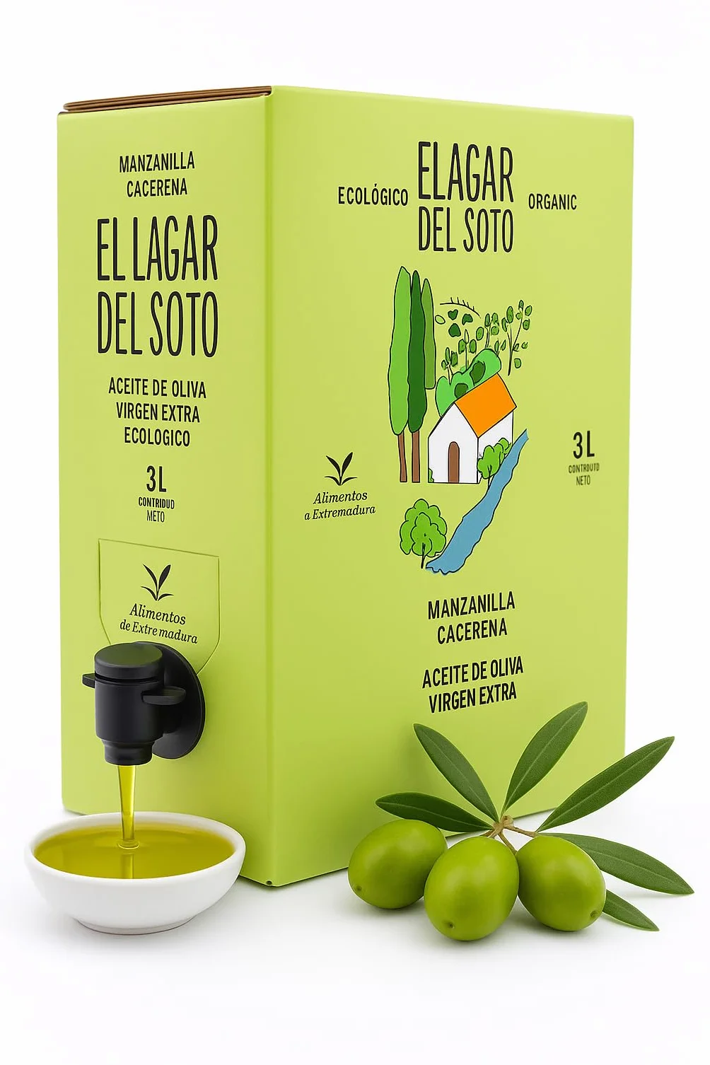 Organiczna oliwa z oliwek Extra Virgin 3 L pierwsza ekstrakcja na zimno Złoty Medal Ecotrama 2022 EVOO