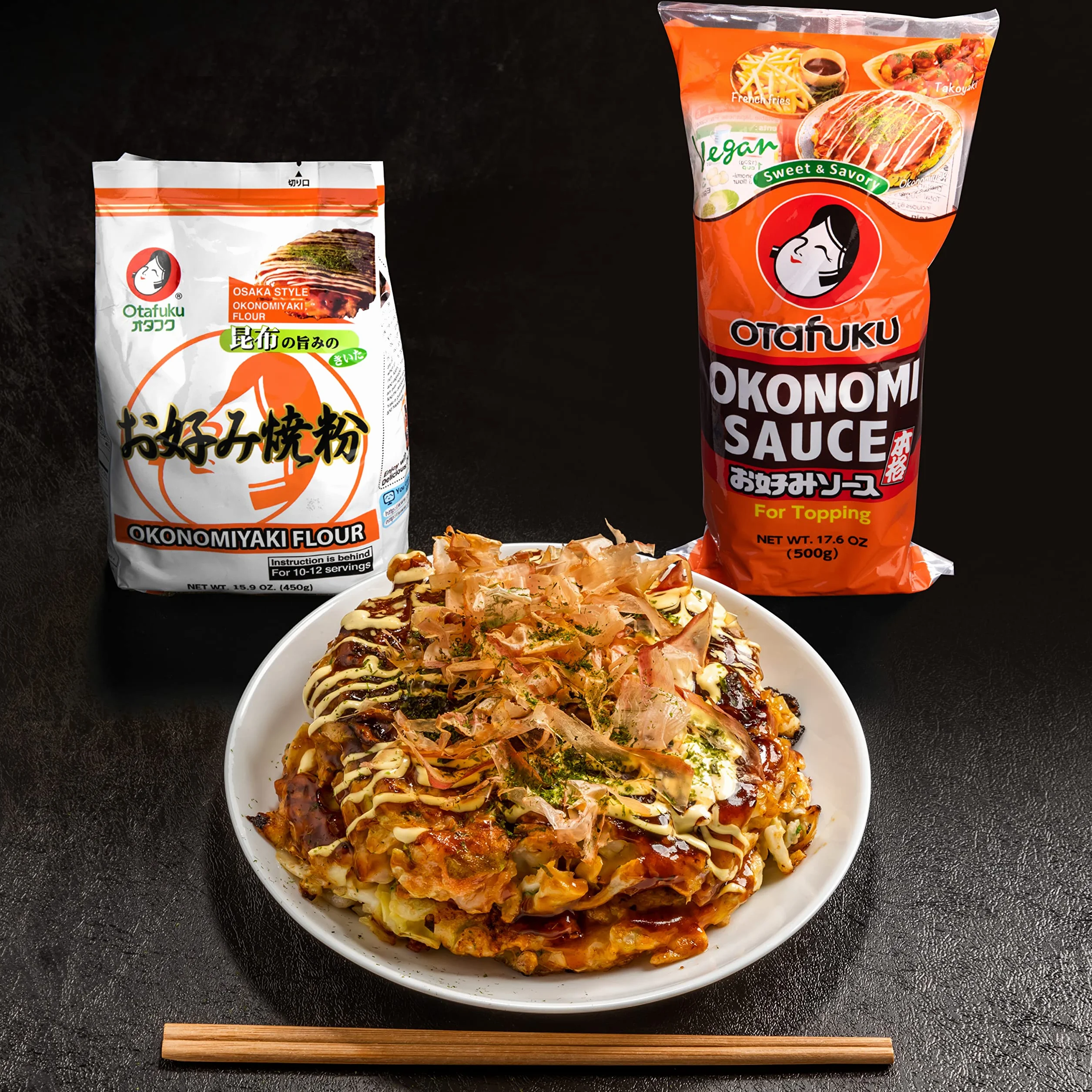 Otafuku Okonomi Sos – owocowo-ostry, japoński sos przypraw do dipów, przyprawiania i doprawiania – 1 x 420 ml