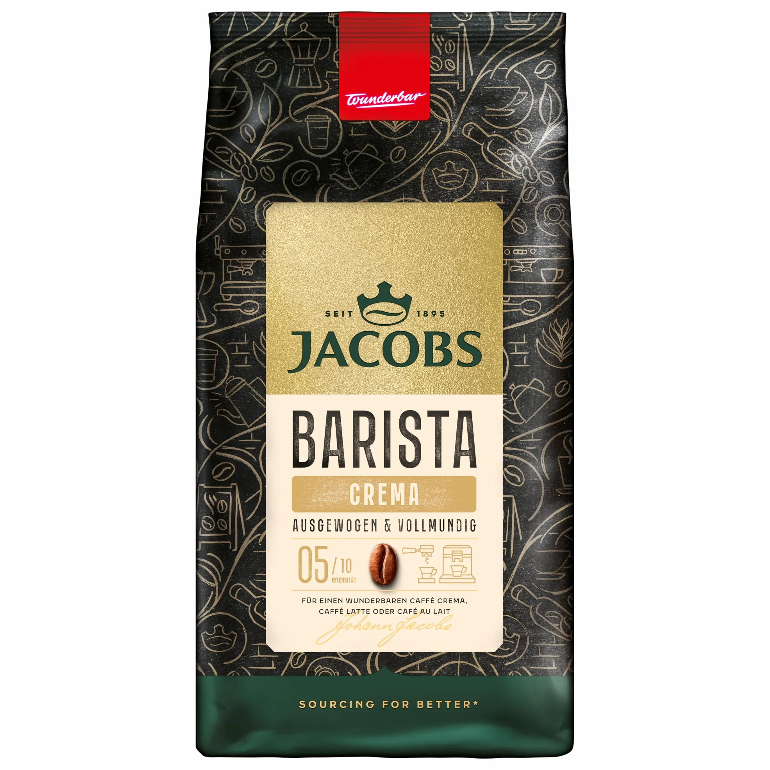 Jacobs Barista Beans Kawa Ziarnista, Crema