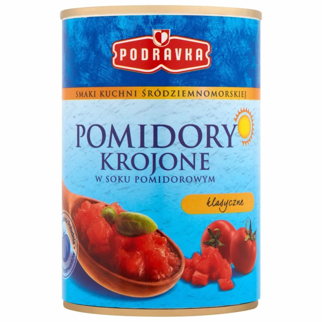 Podravka Pomidory krojone w soku pomidorowym 400 g