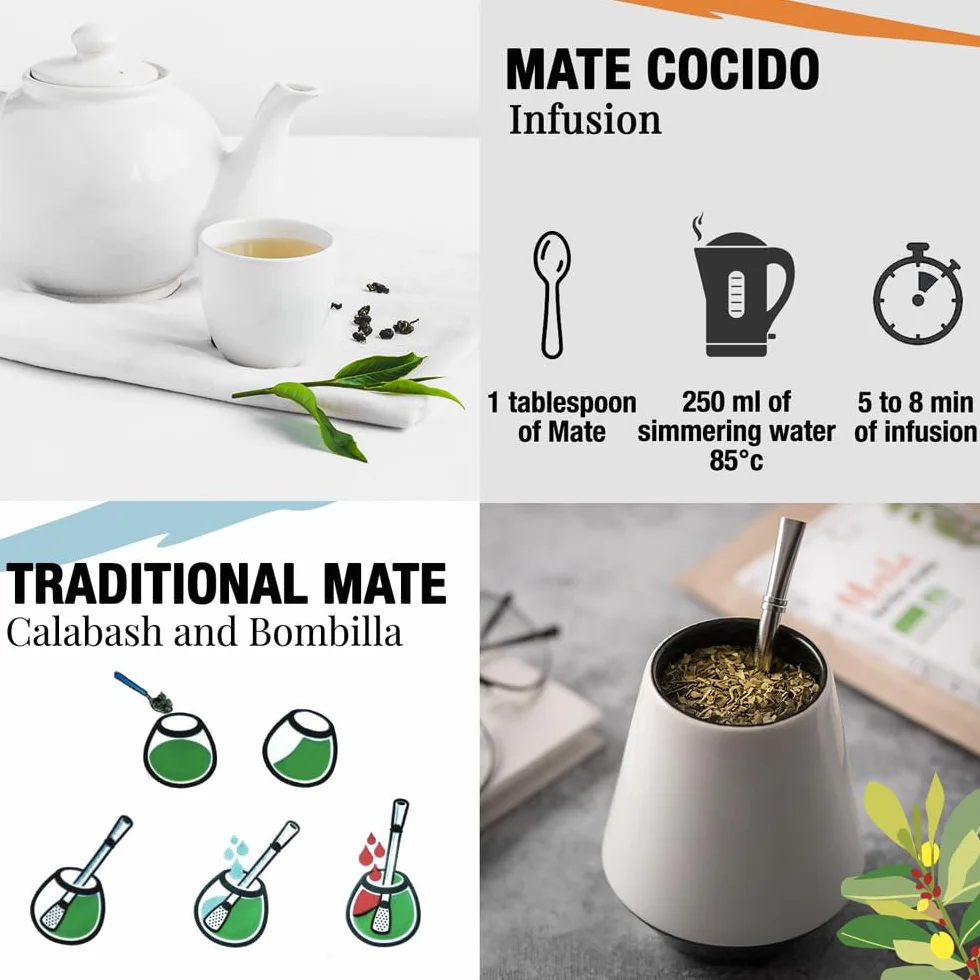 ORIGEENS Yerba Mate Lemon 200g Bio Ekologiczny Napój Energetyczny Detoks
