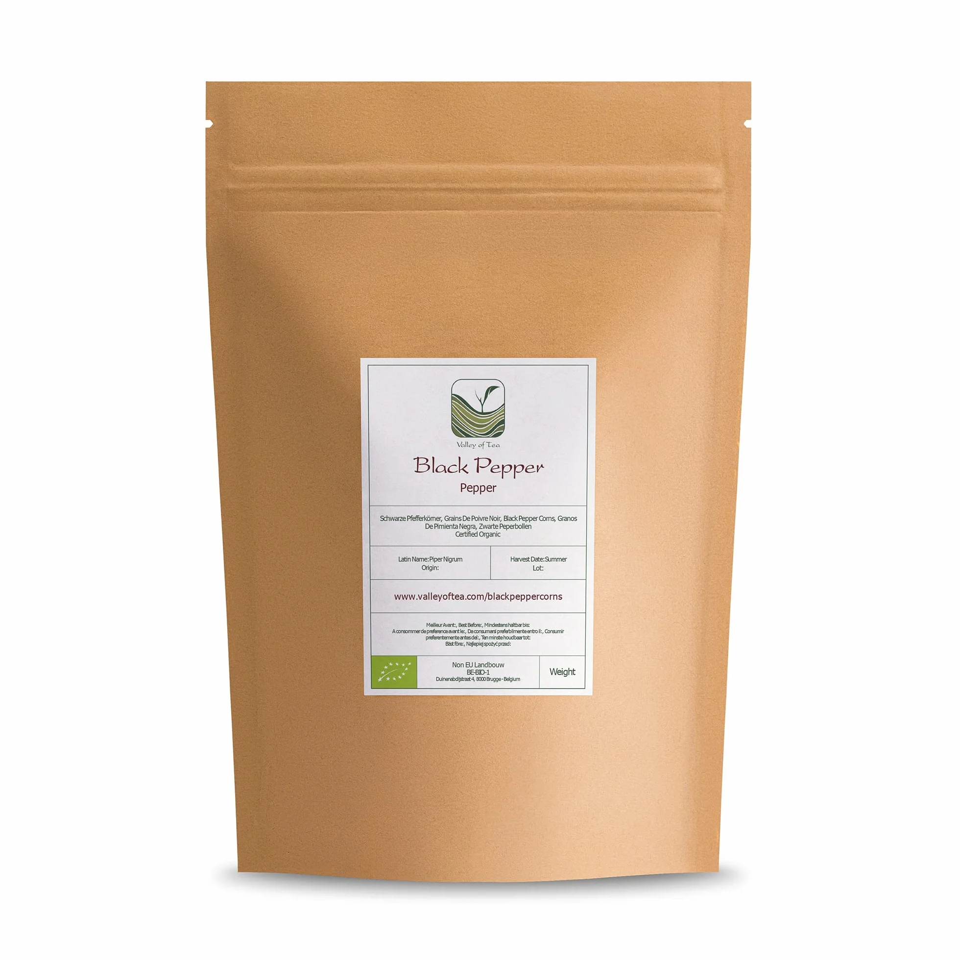 Organic Black Pepper Whole Corns Gourmet Black Peppercorn For Grinders