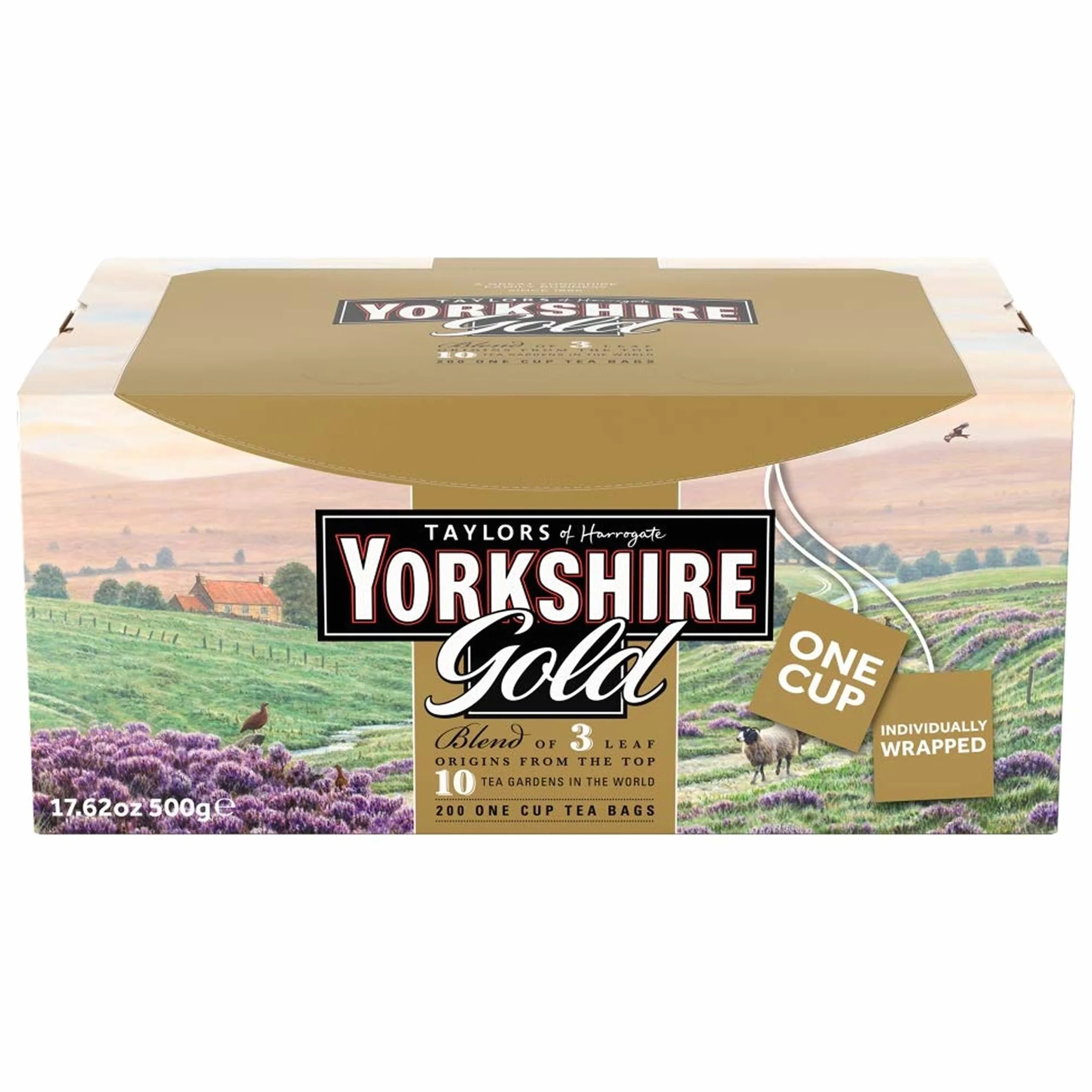 Yorkshire Gold - Wysokiej Jakości Mieszanka, Tradycyjna Brytyjska Herbata - Odpowiedzialnie Pozyskiwana - 200 Torebek Herbaty