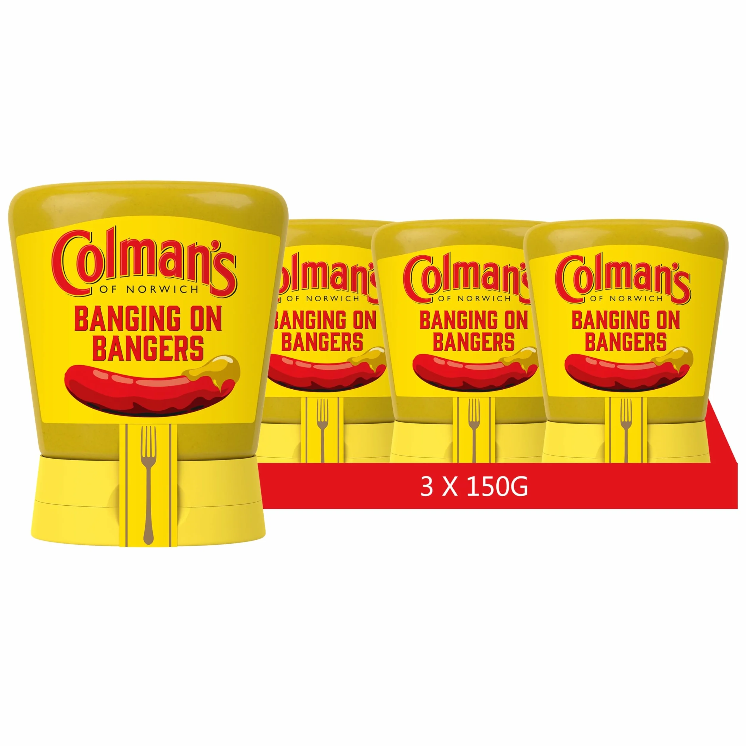 Colman's Original English Mustard, angielska musztarda drobno mielona w tubce (3 sztuki (3 x 150 g))