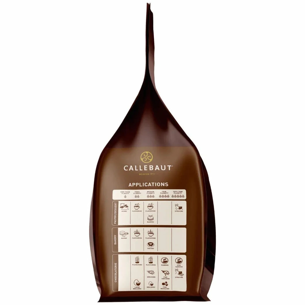 Callebaut receptura nr 811, kuwertura w pastylkach, delikatna czekolada gorzka, 54,5% kakao
