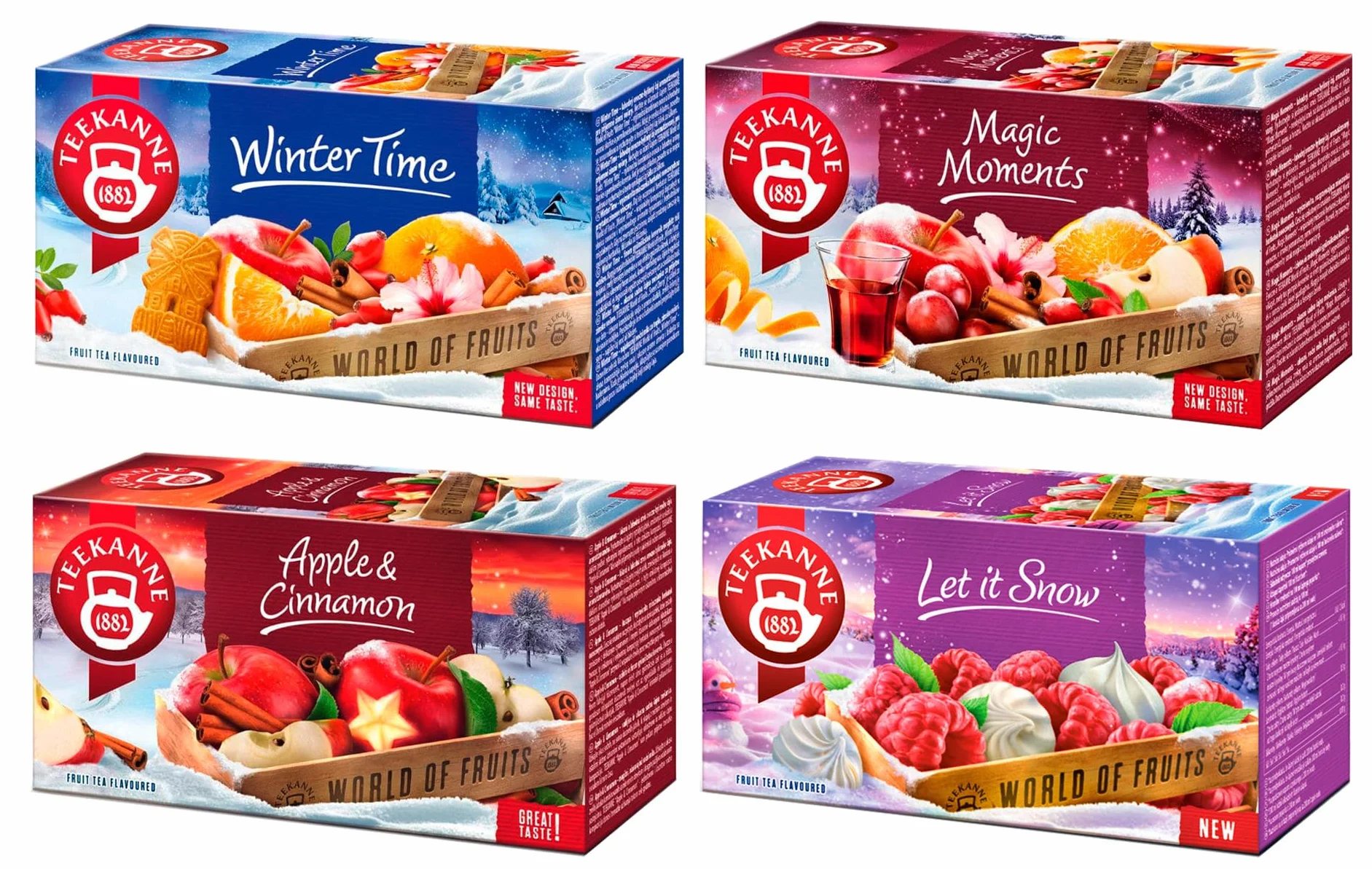 Teekanne Winter Tea Collection "Fairy Tale" – 180 g | zestaw 4 x 20 torebek (prezent Dekond)