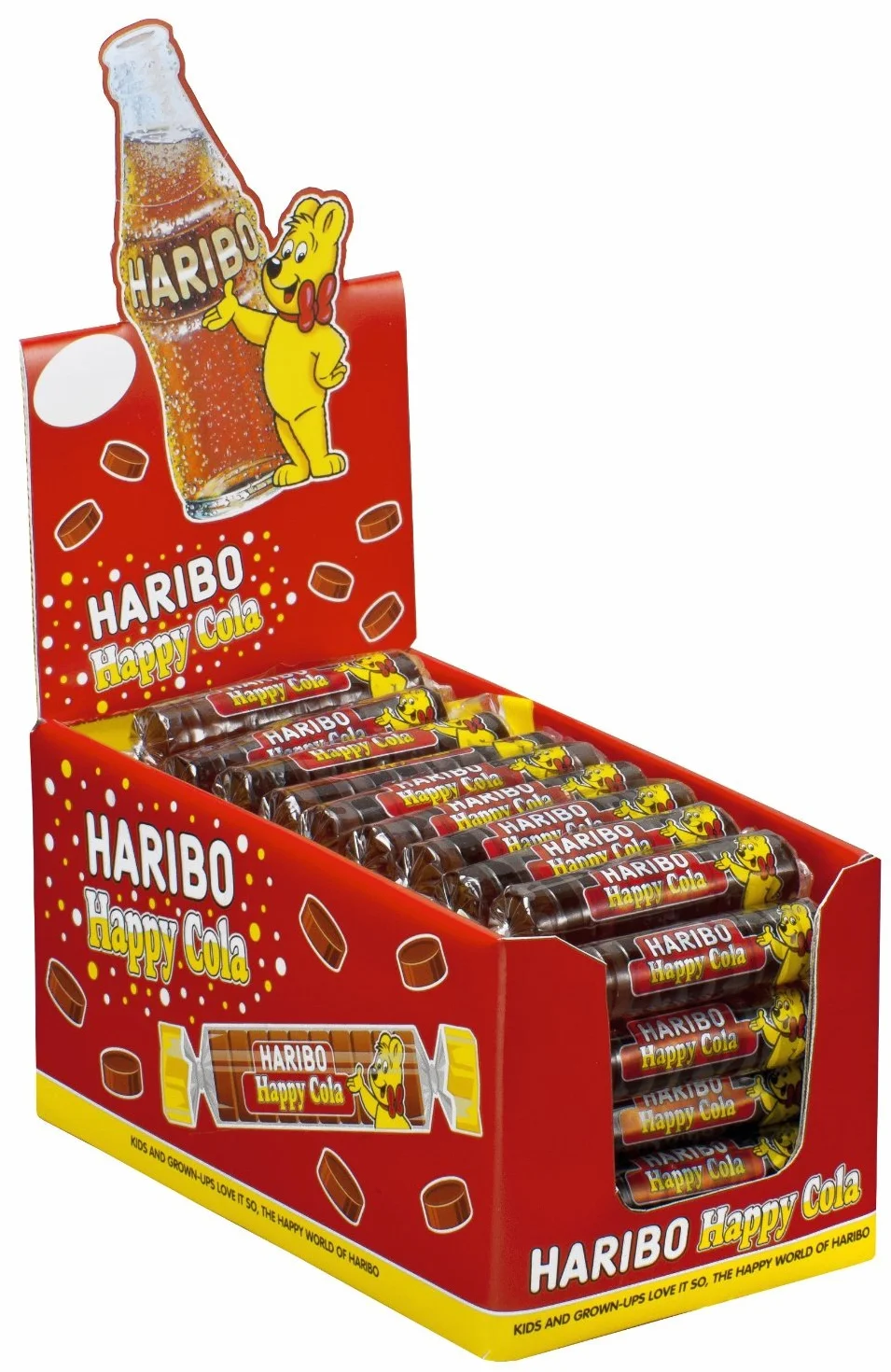 Haribo Cola-Roulette 50 rolek, 1 opakowanie (1 x 1,25 kg)