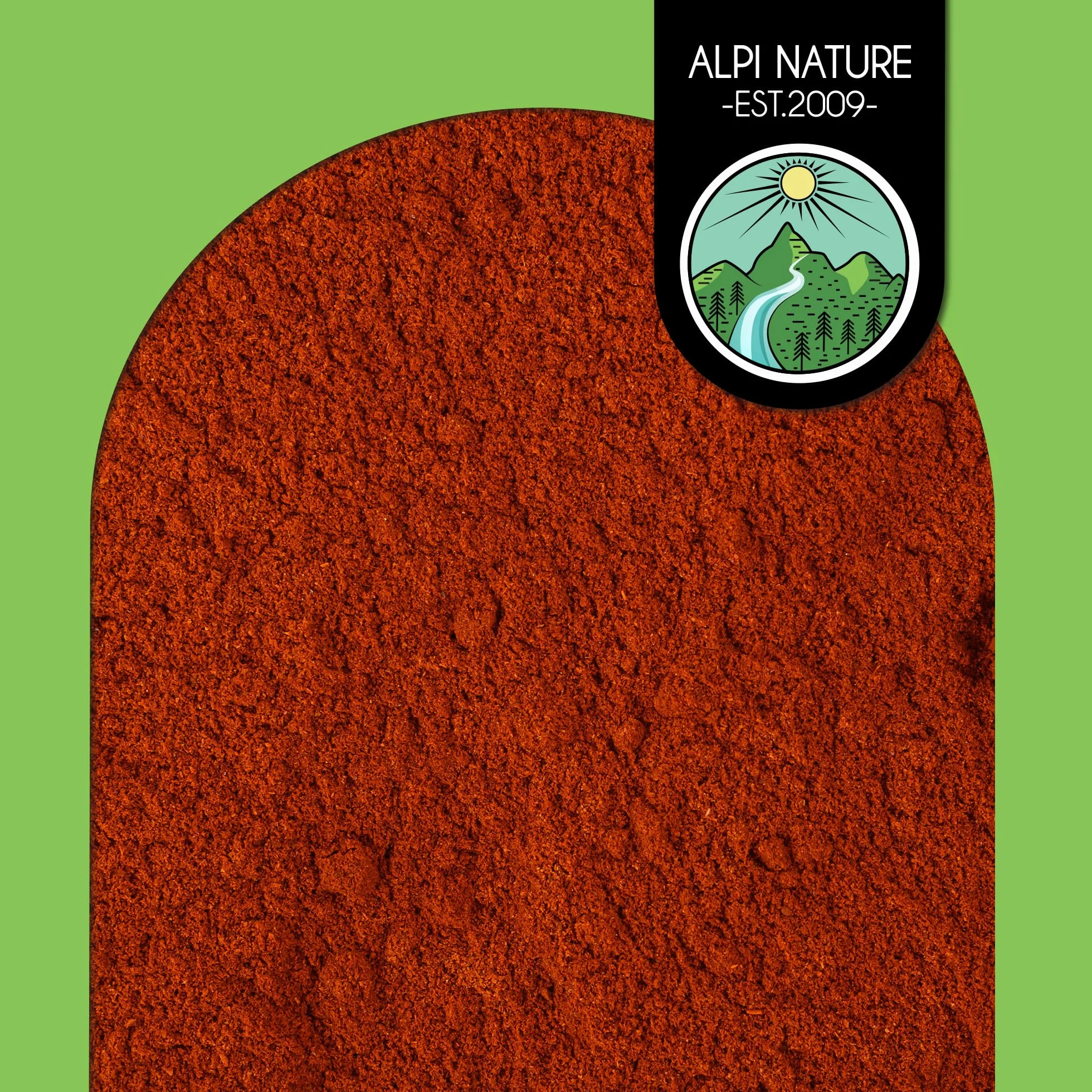 Alpi Nature Słodka Wędzona Papryka w Proszku 250g, Mielona Czerwona Papryka, Łagodna Wędzona Papryka