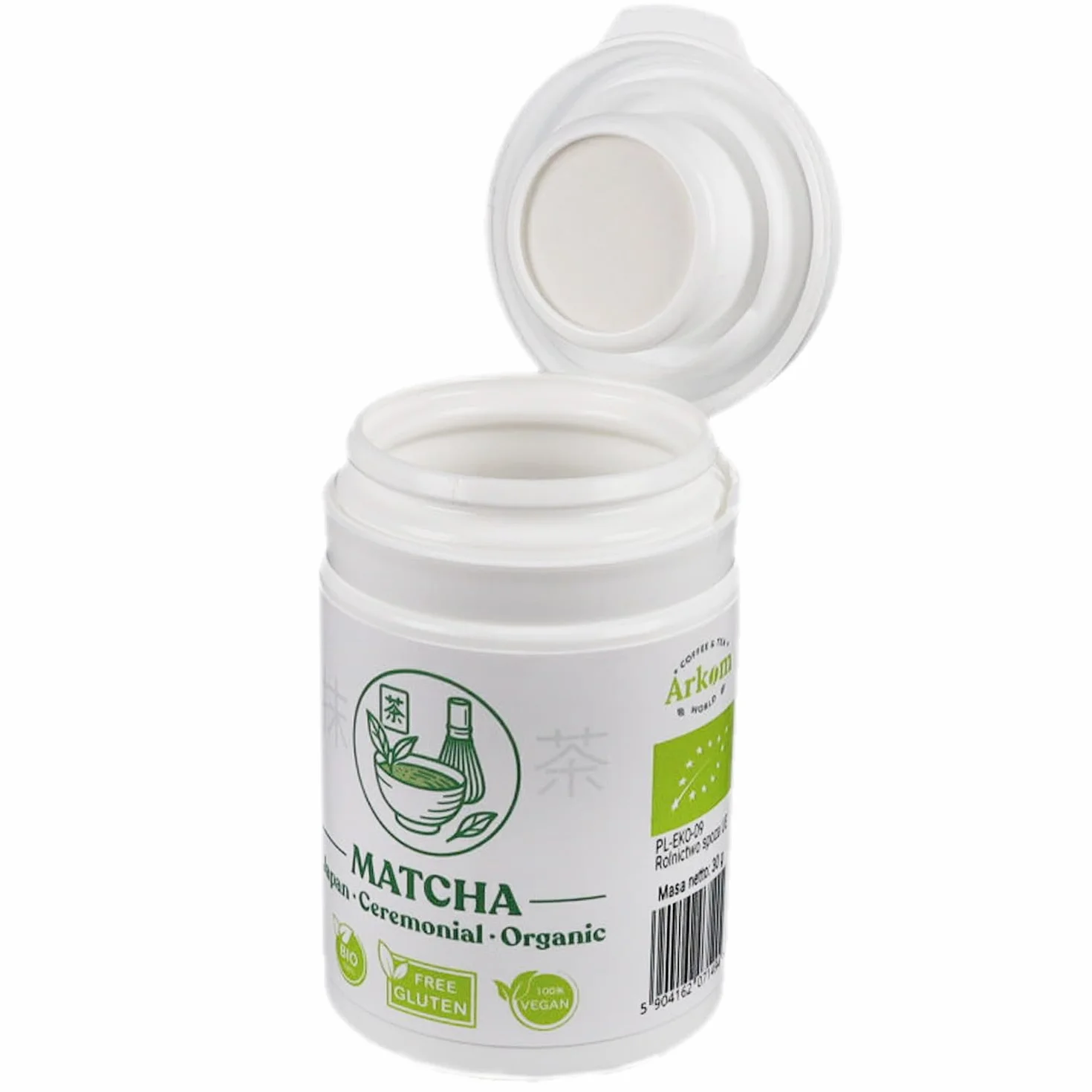 ARKOM Herbata Zielona MATCHA w Proszku 30g BIO Premium Ceremonialna Japońska Organiczna