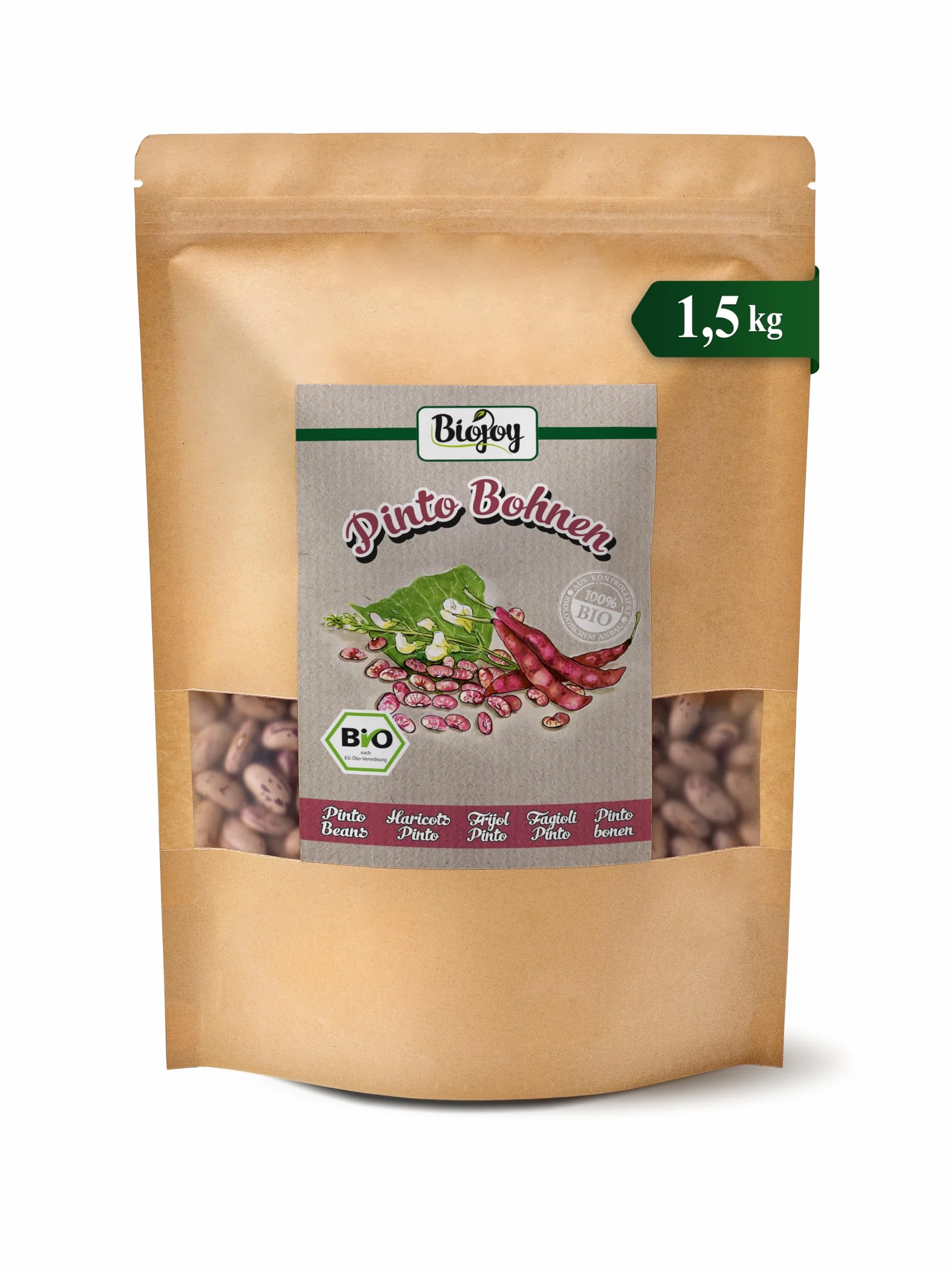 Biojoy BIO-Fasolka organiczna pinto (1,5 kg)
