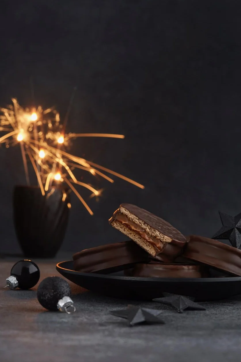 Havanna | Alfajores z Bezą | Ciastka w Polewie z Nadzieniem z Dulce de Leche | 12 sztuk | 564g